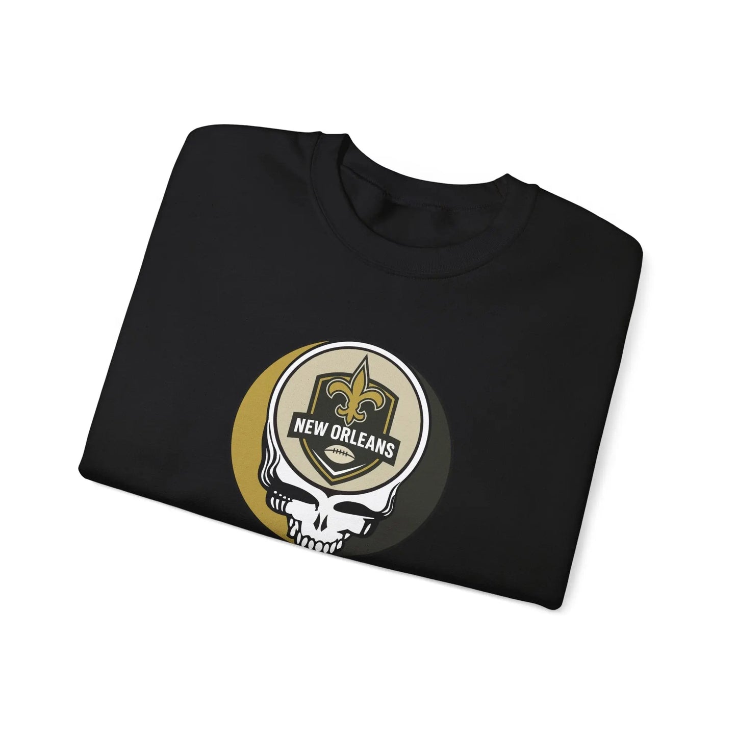 New Orleans Saints Grateful Dead Stealie Crewneck Sweatshirt Heavy Blend