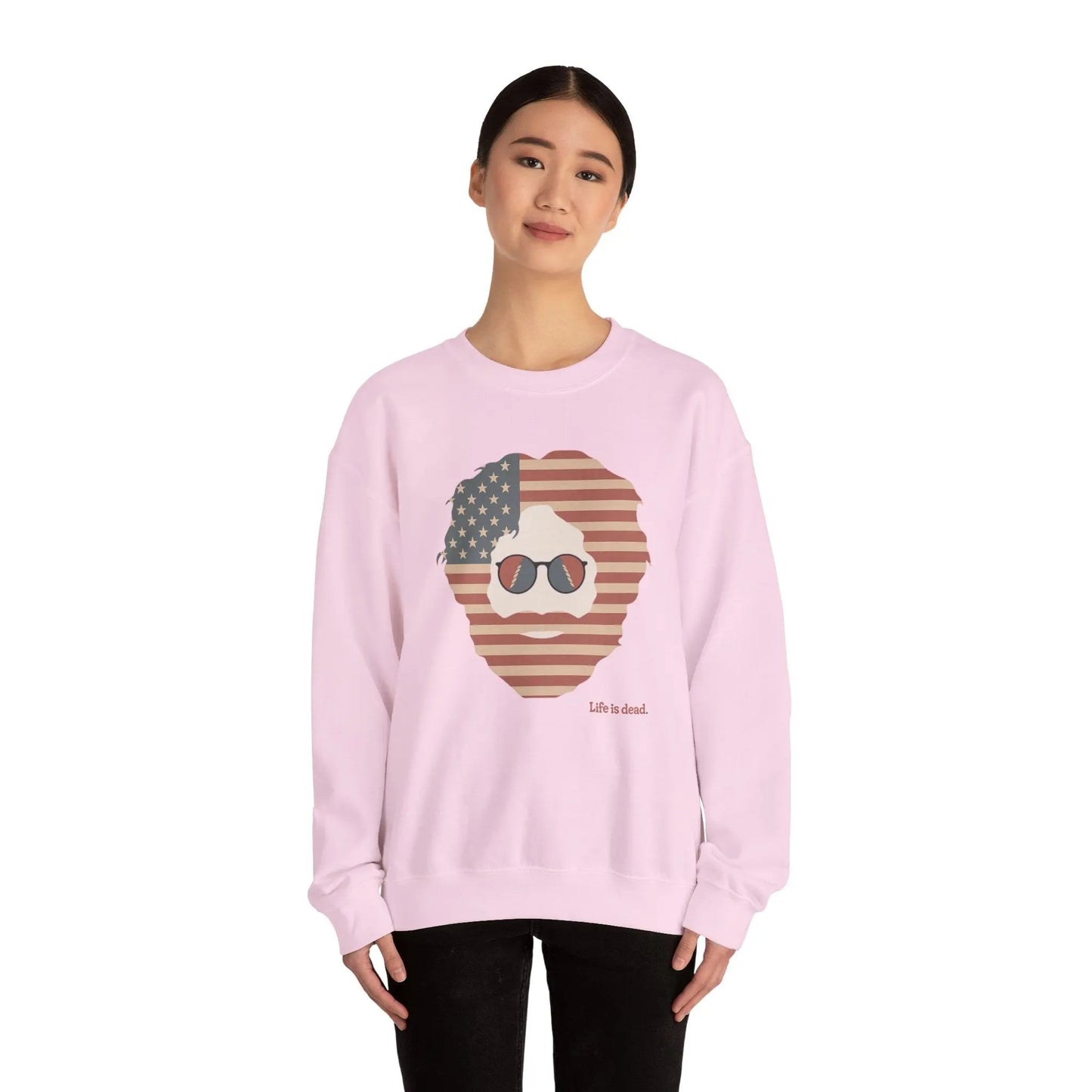 Stars & Stripes Jerry Life is dead Crewneck Sweatshirt