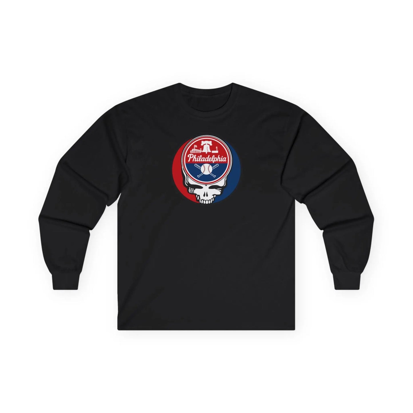 Philadelphia Baseball Edition Stealie Long Sleeve Tee Ultra-Cotton Grateful Dead