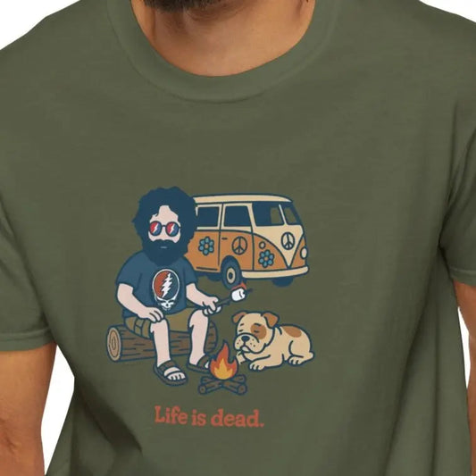 Grateful Dead Life is Dead Soft-Style T-Shirt Campin' Jerry