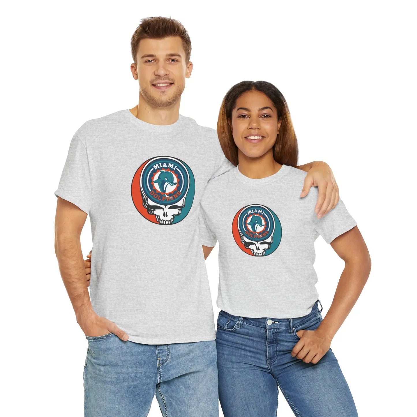 Miami Dolphins Steal Your Face T-Shirt Grateful Dead The Gridiron Collection