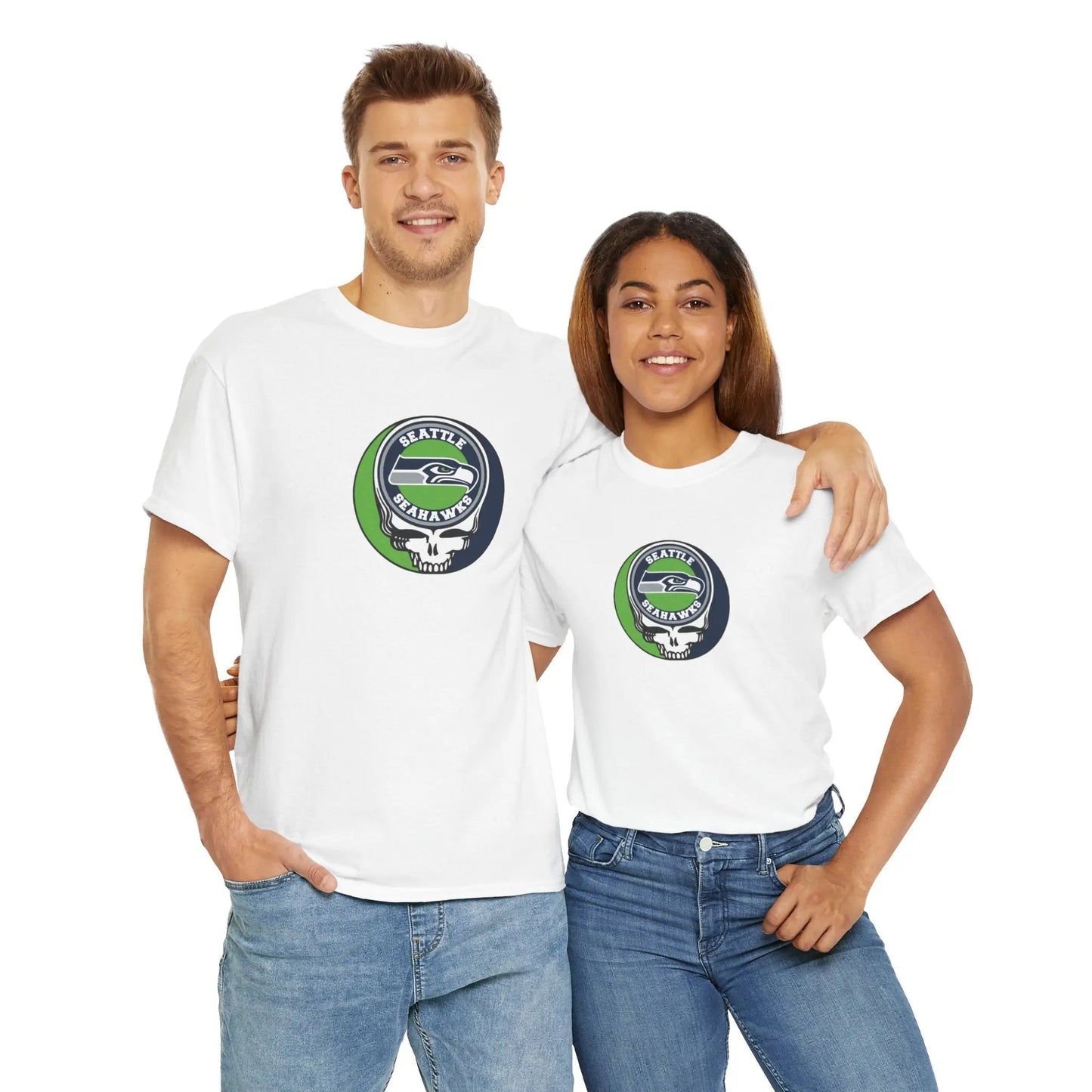 Seattle Seahawks Steal Your Face T-Shirt Grateful Dead The Gridiron Collection