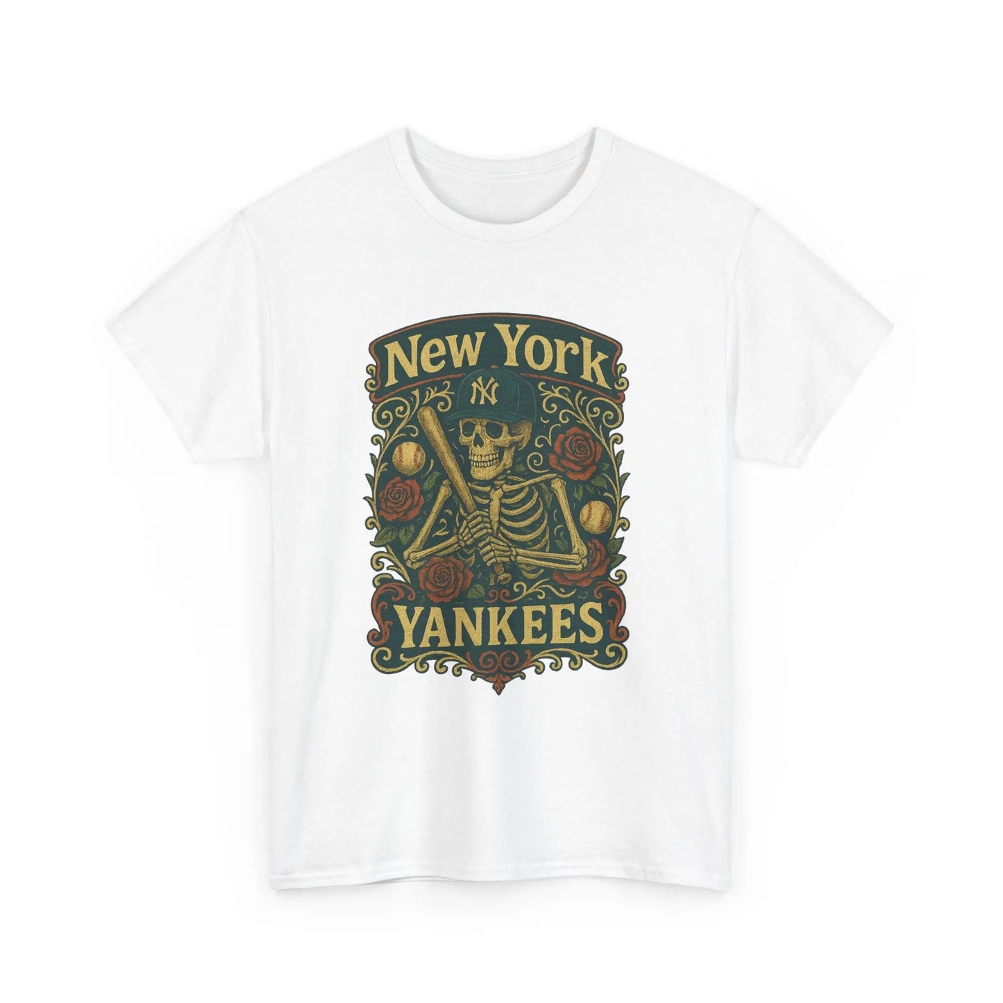New York Baseball Edition Retro Poster Art T-shirt The Ballpark Collection