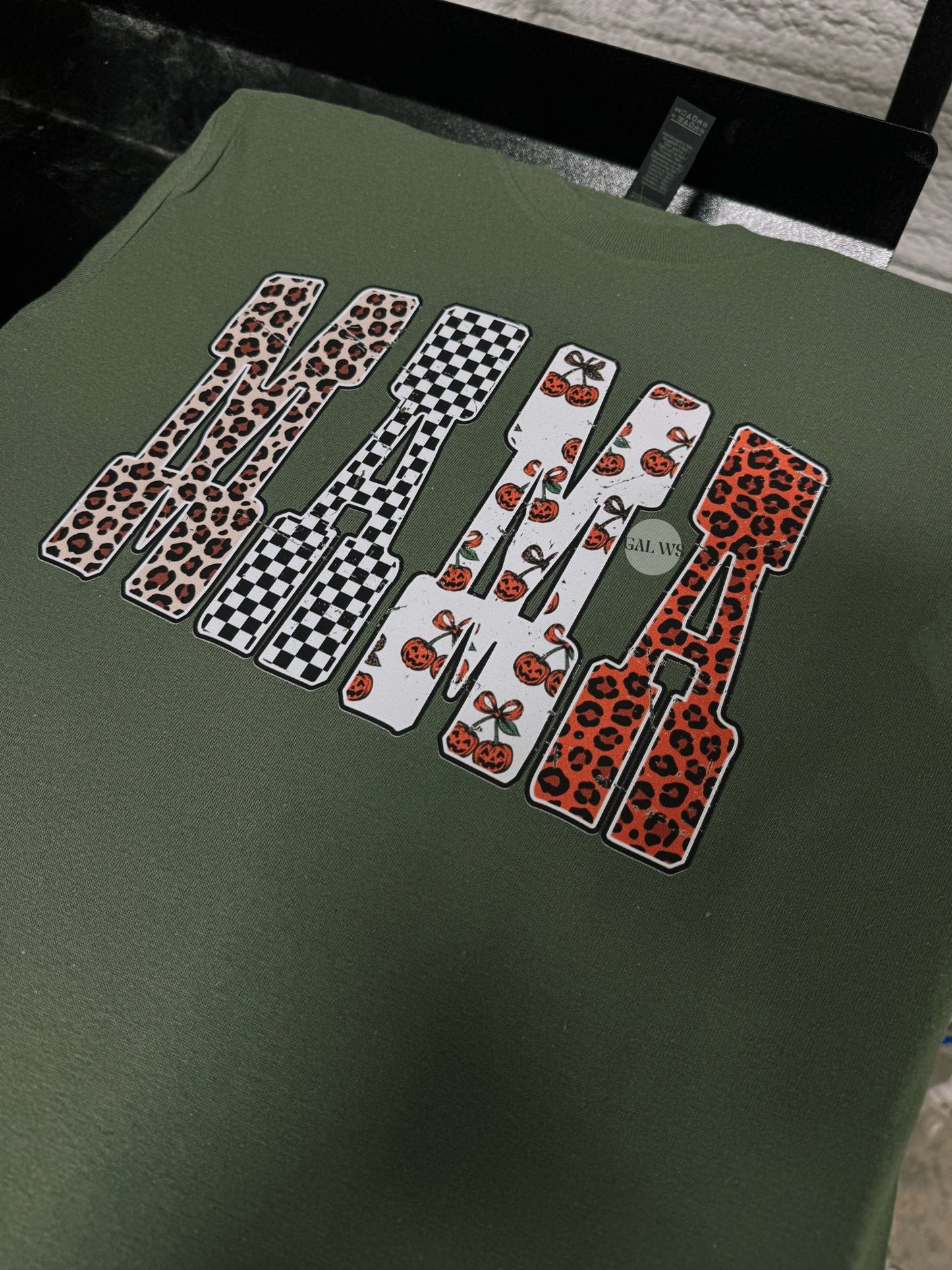 Leopard Pumpkin Halloween Tee or Sweatshirt Mama