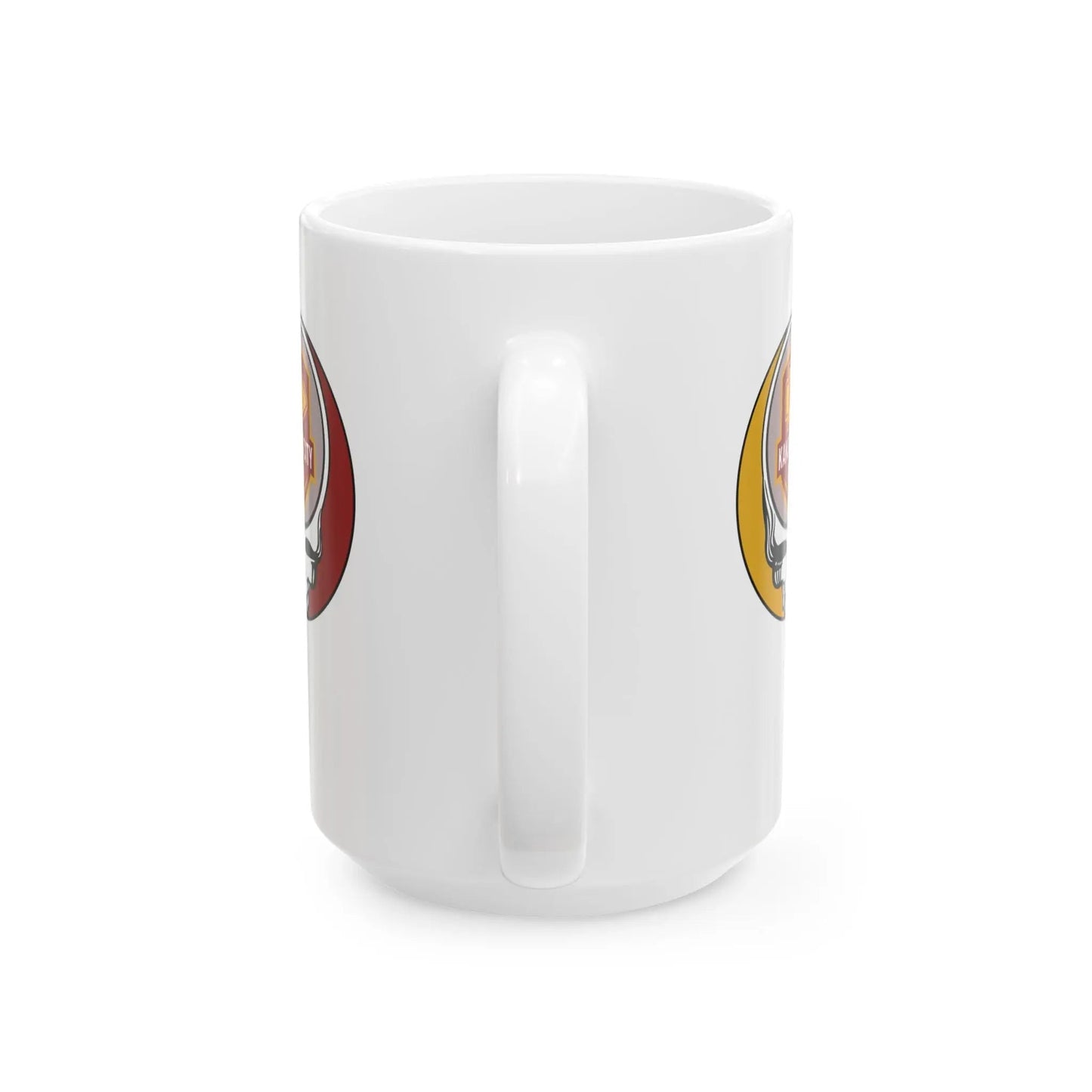 Kansas City Chiefs Stealie Ceramic Coffee Mug Durable White Ceramic NFL