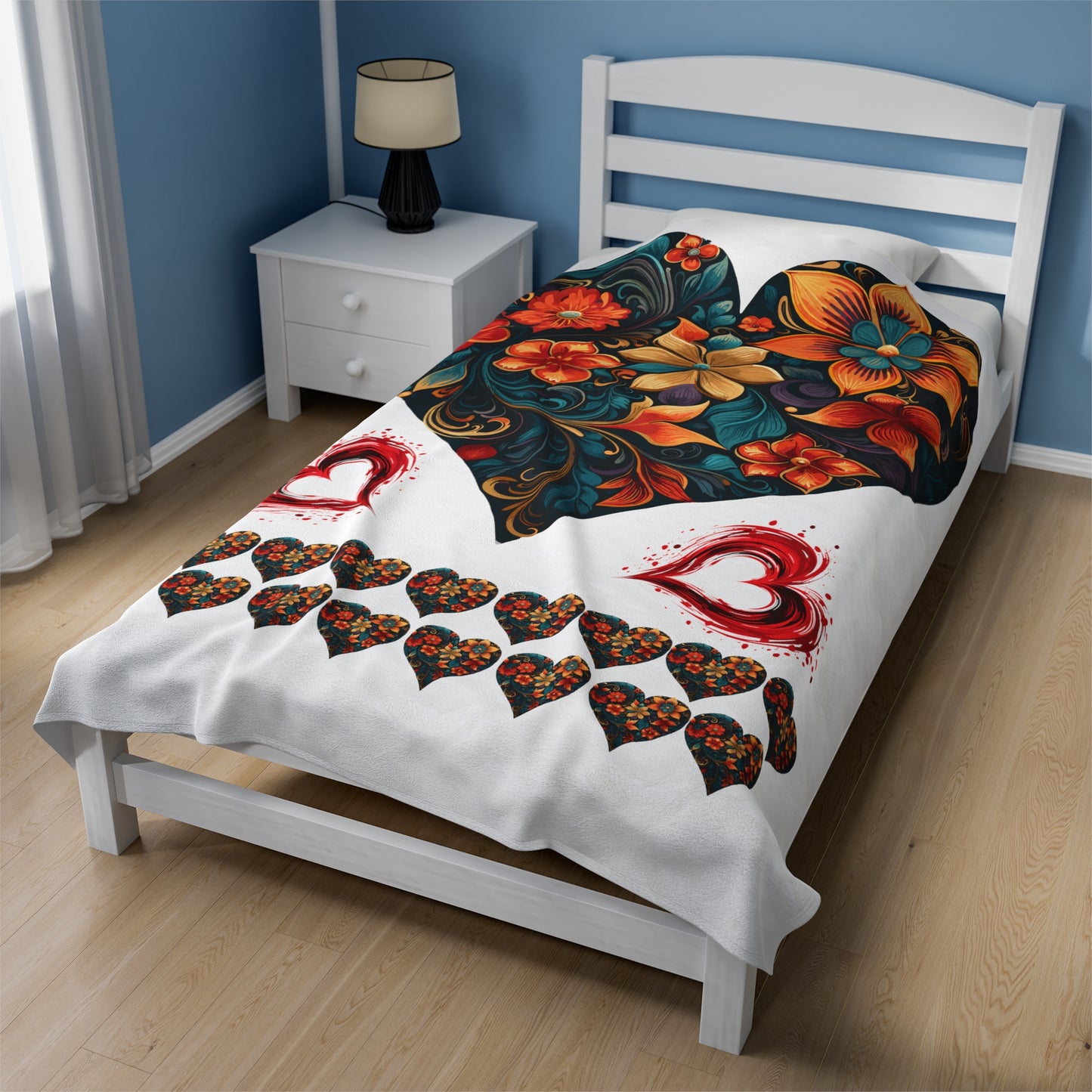 Valentine's Day Velveteen Plush Blanket