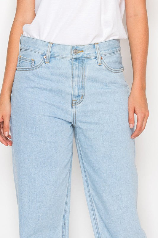 Tapered Baggy Mid-Rise Unisex Jeans DAT1001BGL