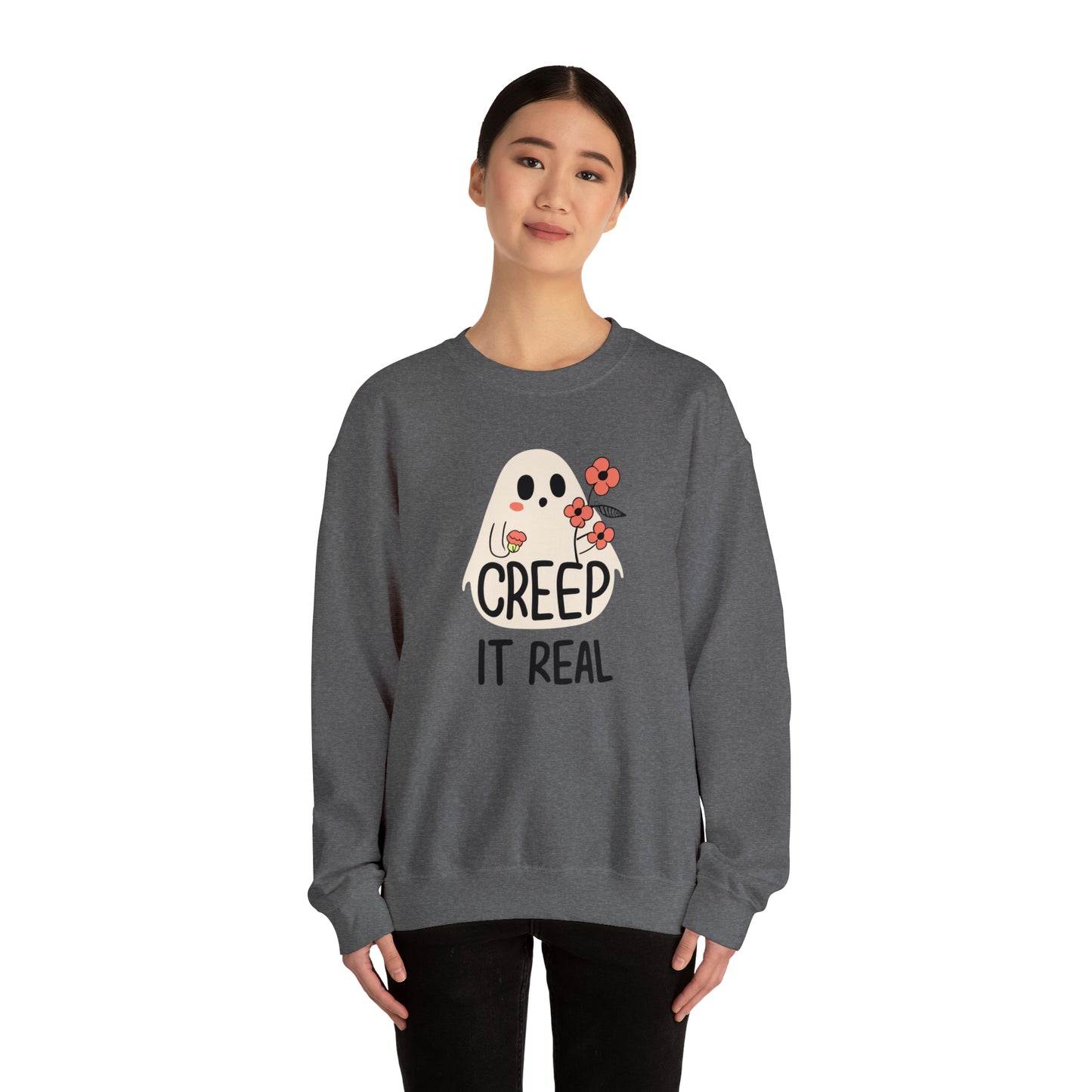 Creep It Real Spooky Sweatshirt, Spooky Season Halloween Sweatshirt, Halloween Costume, Spooky Sweatshirt, Halloween Gifts
