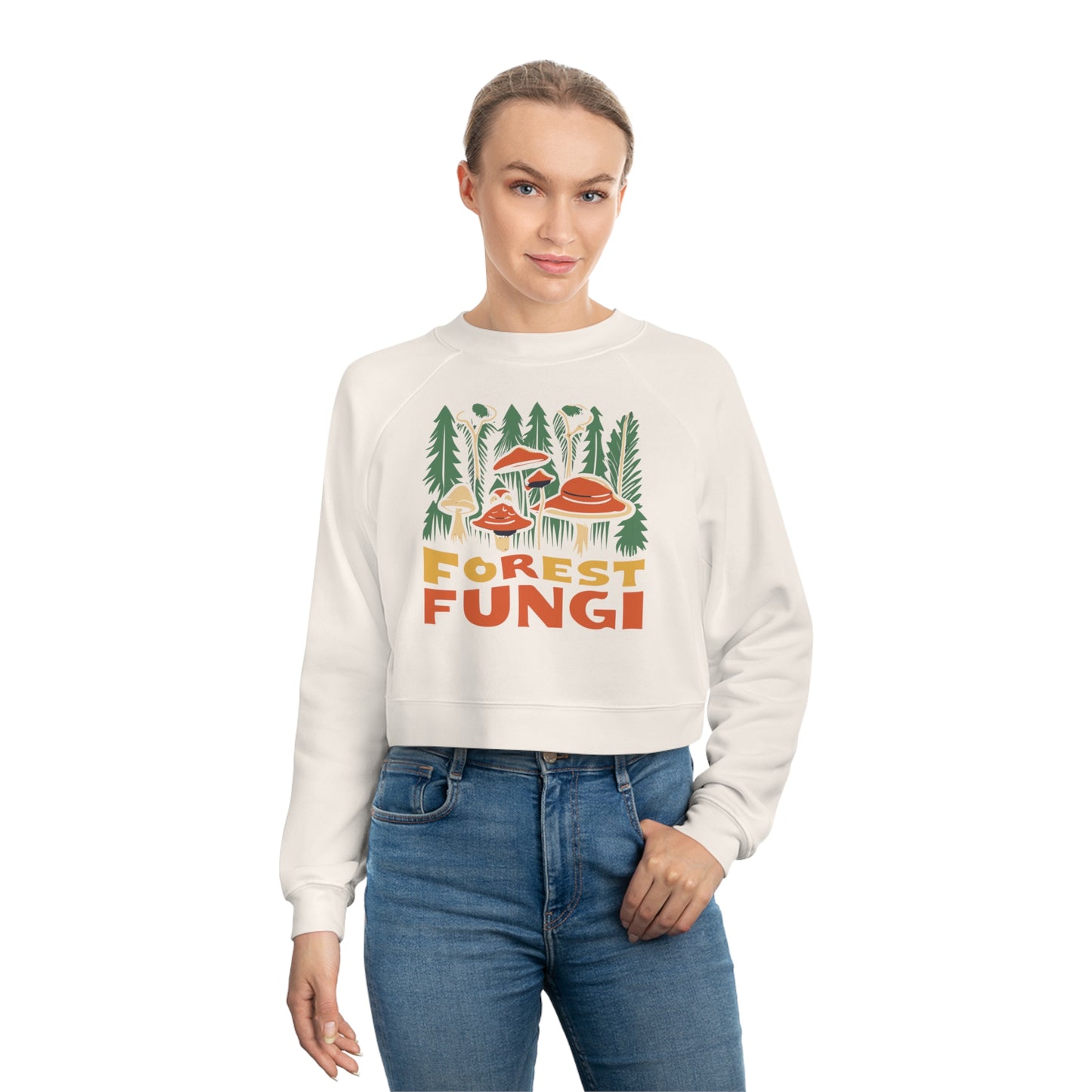 Frightening Forest Fungi Sweatshirt, Unique Mushroom Costume & Spooky Season Halloween Sweatshirt