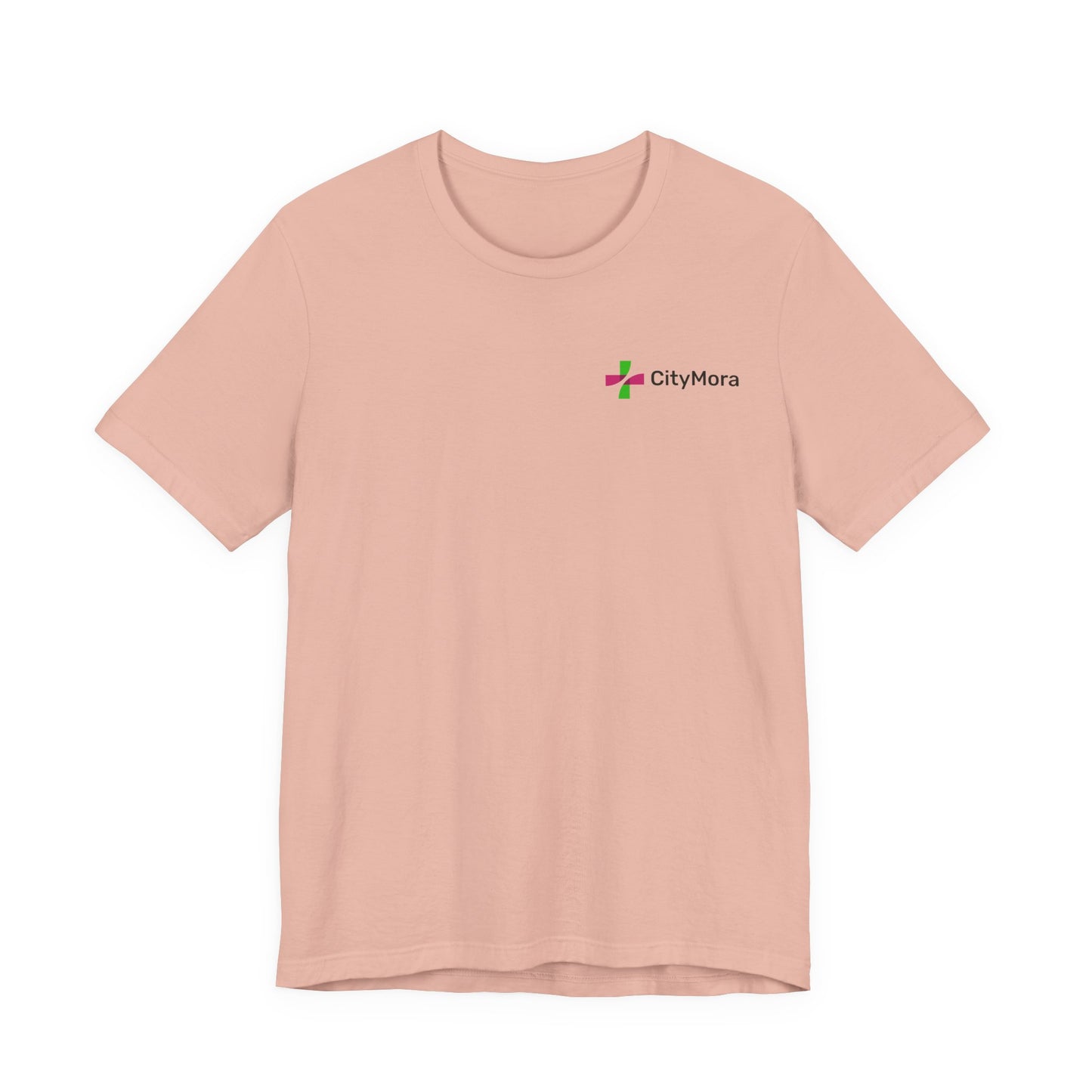 Casual Unisex Tee - 'CityMora' Motivational Short Sleeve Shirt