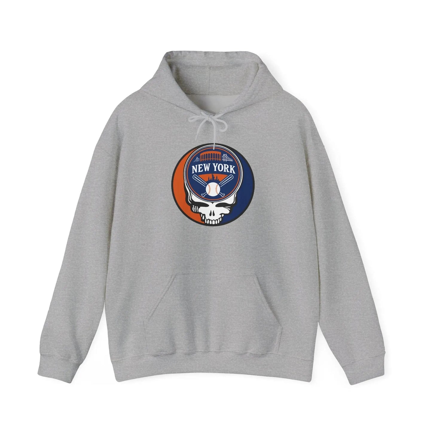 New York Baseball Edition Stealie Grateful Dead Unisex Heavy Blend Hoodie MLB