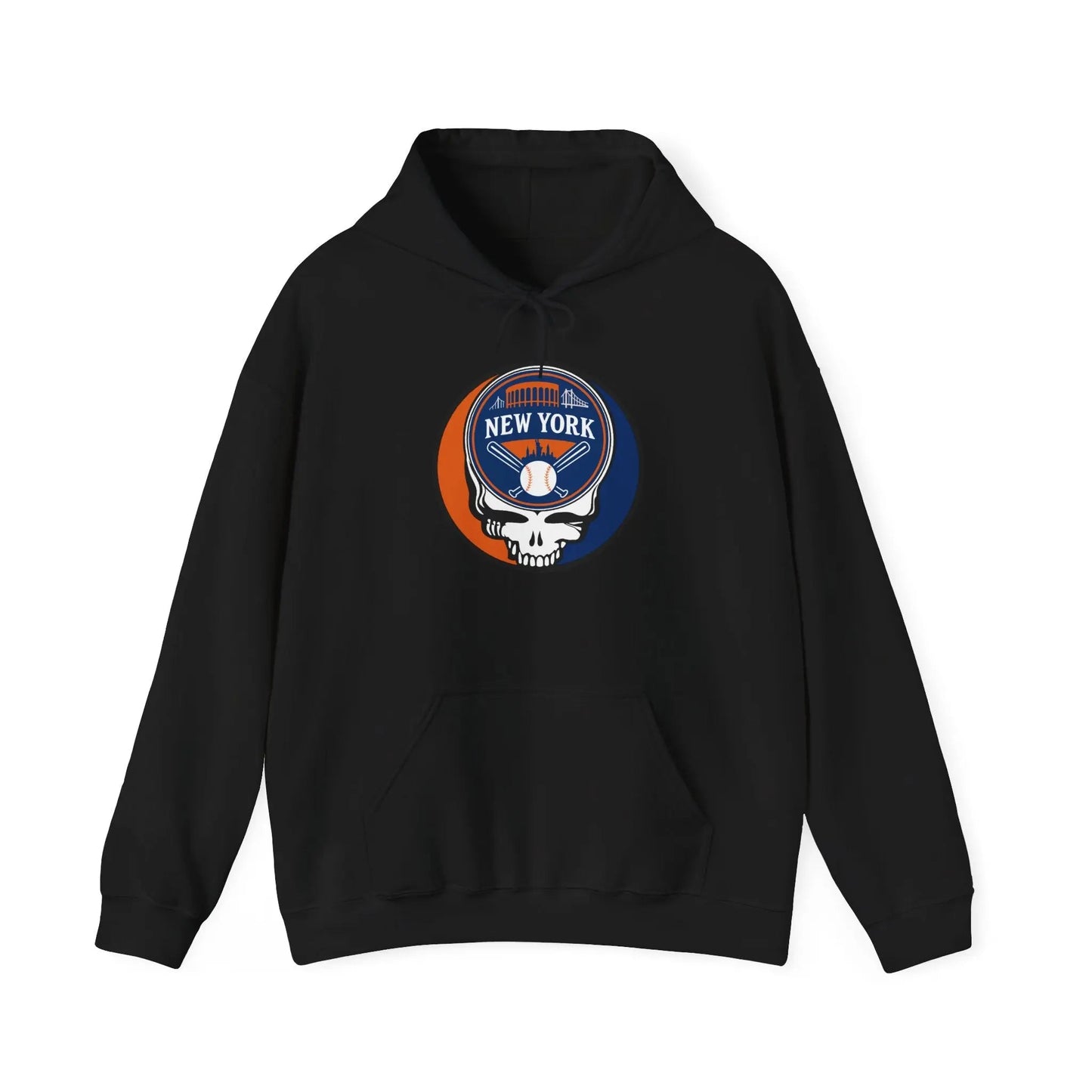 New York Baseball Edition Stealie Grateful Dead Unisex Heavy Blend Hoodie MLB