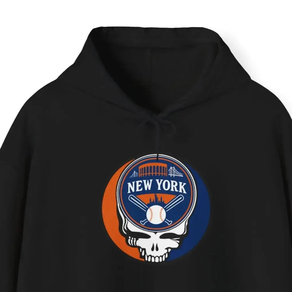 New York Baseball Edition Stealie Grateful Dead Unisex Heavy Blend Hoodie MLB