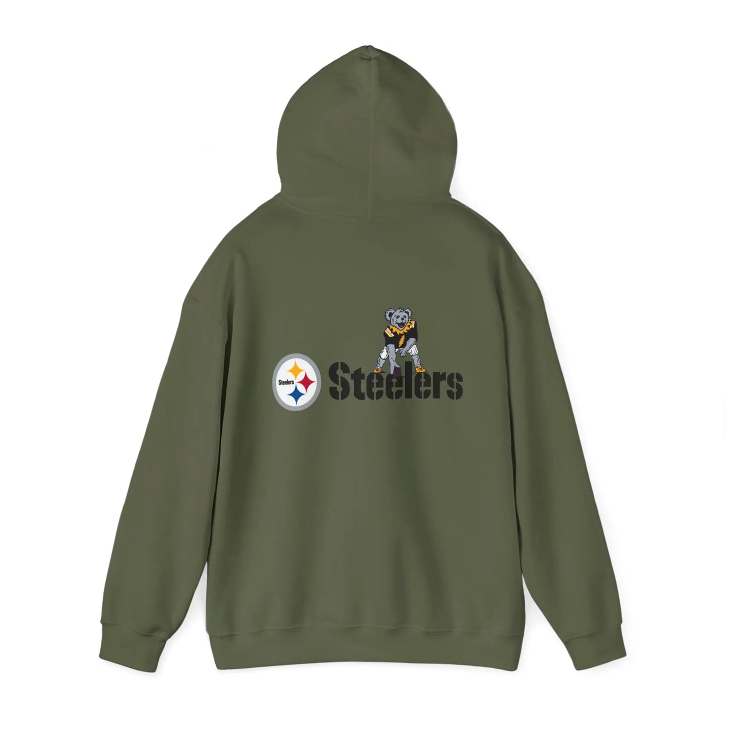 Pittsburgh Steelers Dancing Bear Two-Sided Unisex Hoodie The Gridiron Collection