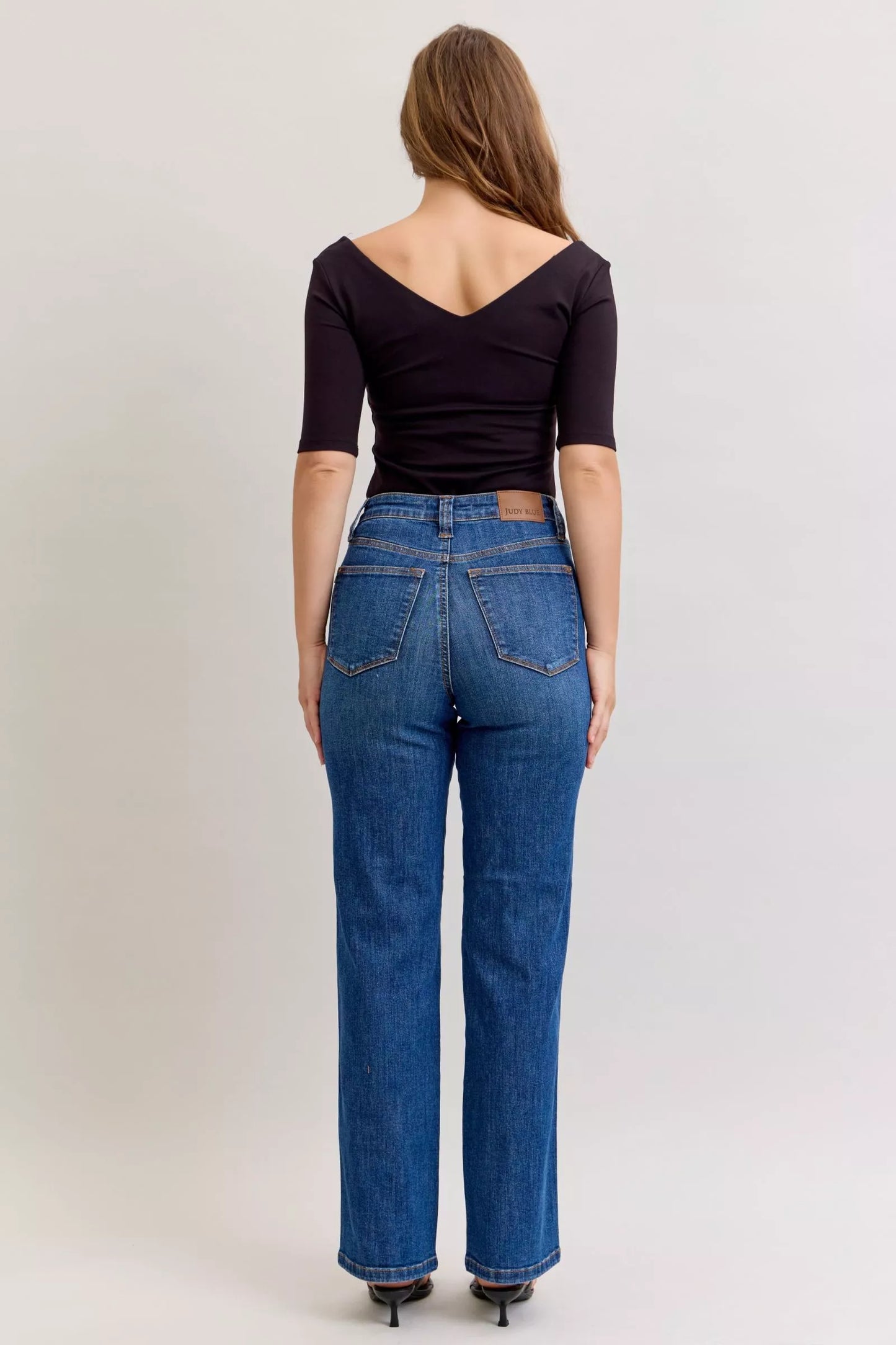 High Waist Tummy Control Straight Jeans Judy Blue