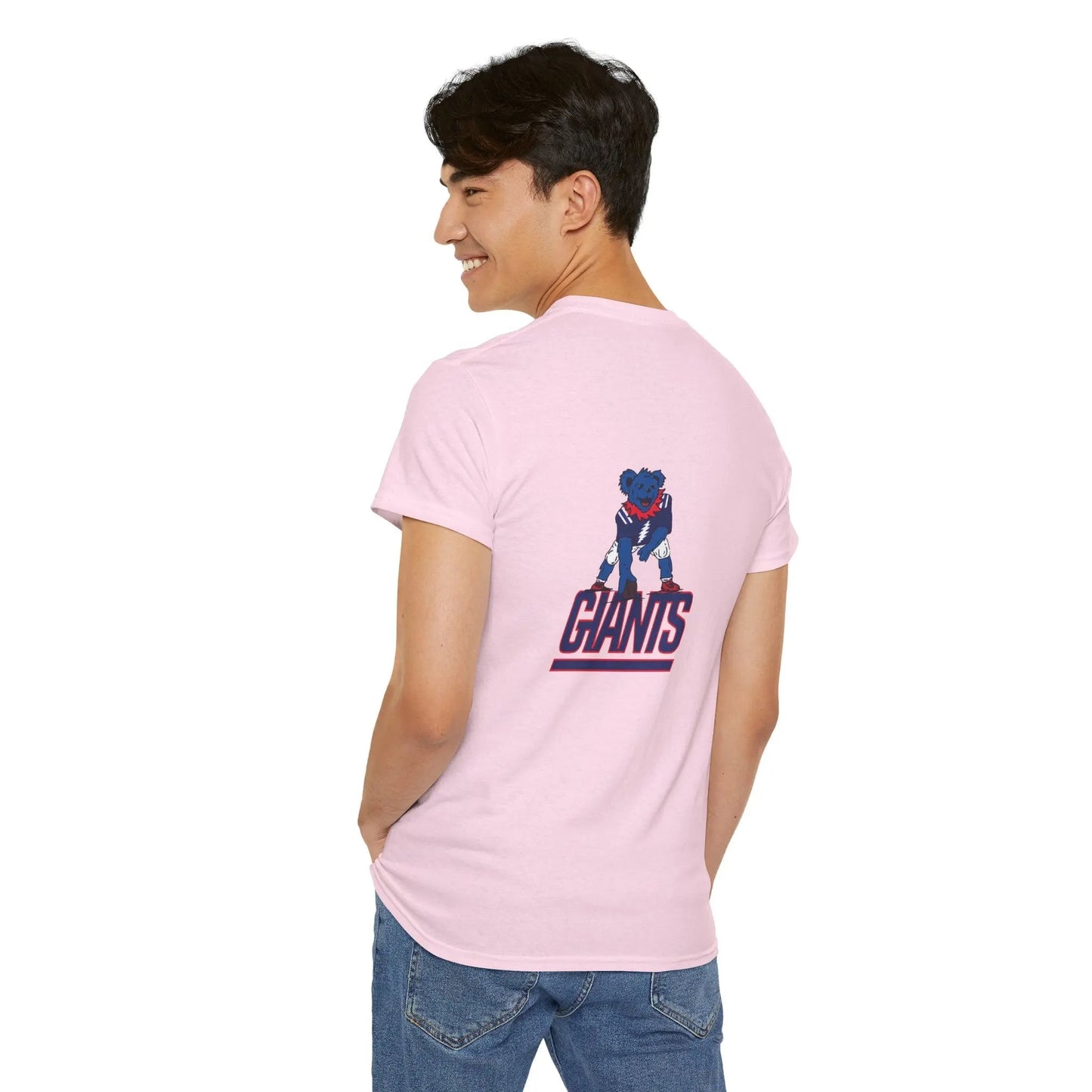 New York Giants Grateful Dead Dancing Bear Two-Sided T-Shirt The Gridiron Collection