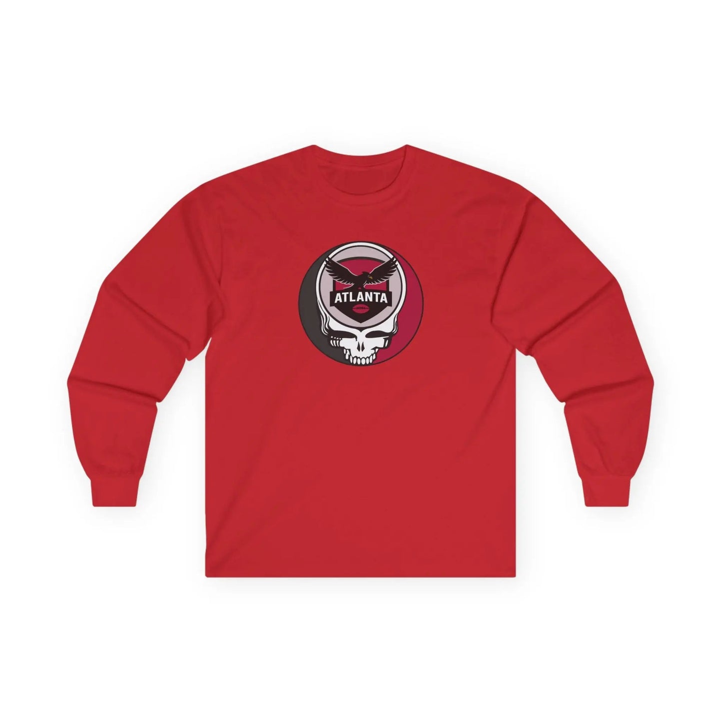 Grateful Dead Long Sleeve Tee Atlanta Falcons Stealie NFL The Gridiron Collection