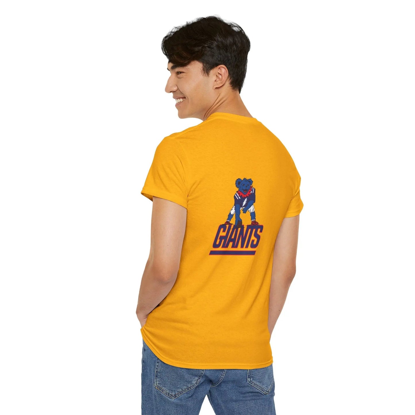 New York Giants Grateful Dead Dancing Bear Two-Sided T-Shirt The Gridiron Collection