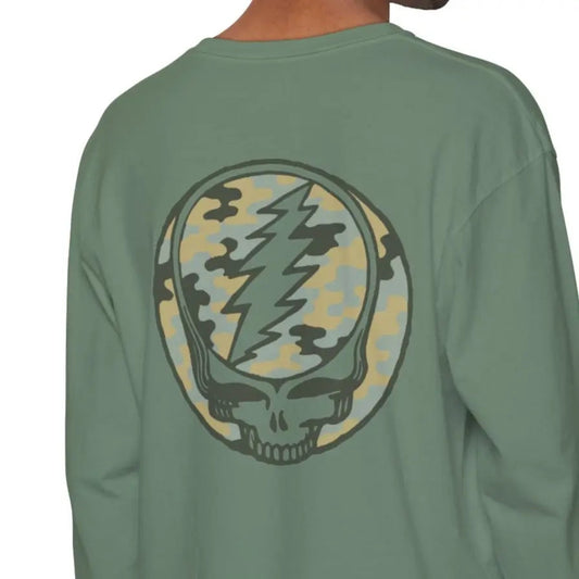 Camo Stealie Garment-Dyed Long Sleeve T-Shirt Vineyard Collection