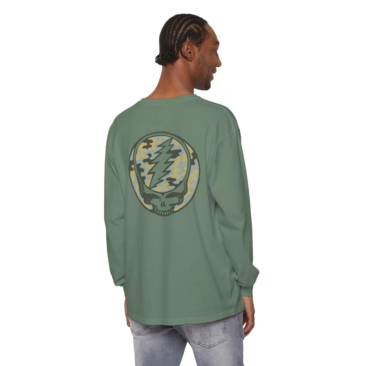 Camo Stealie Garment-Dyed Long Sleeve T-Shirt Vineyard Collection