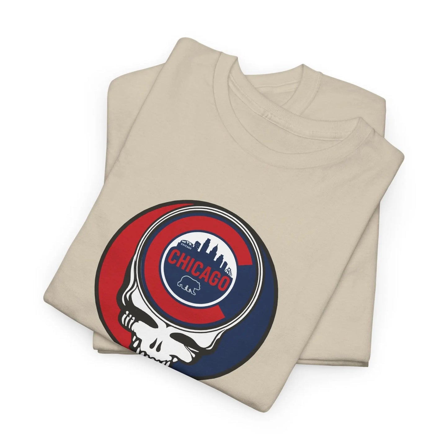Chicago Cubs Steal Your Face T-Shirt The Ballpark Collection Grateful Dead MLB