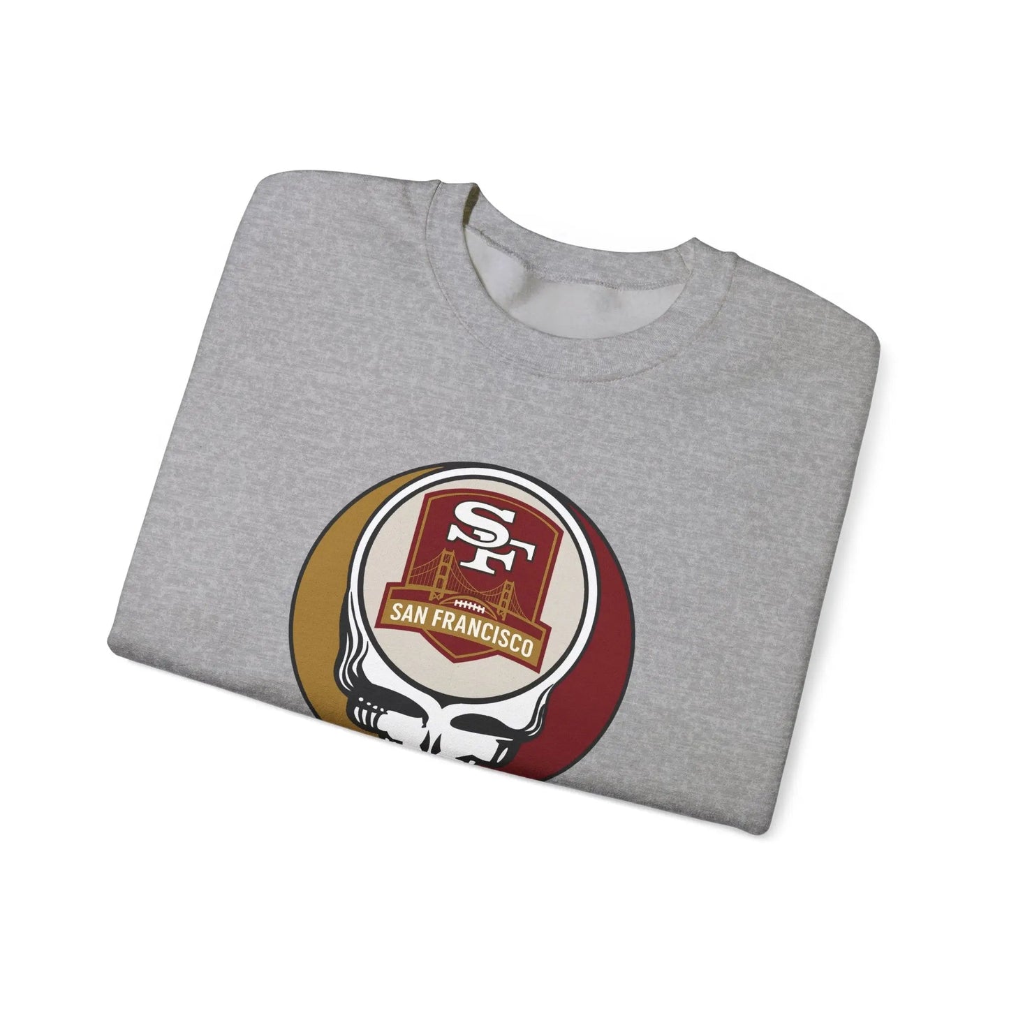 San Francisco 49ers Grateful Dead Stealie Crewneck Sweatshirt Heavy Blend