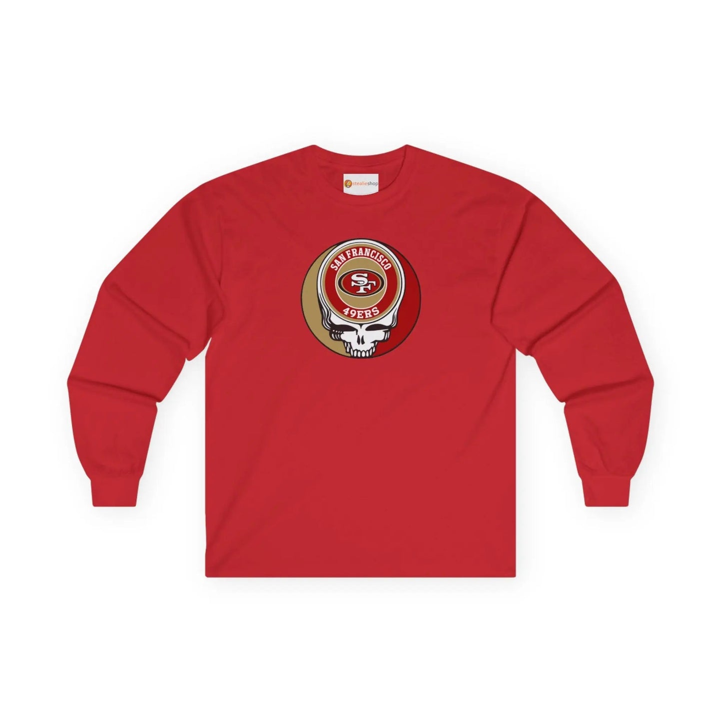 Grateful Dead Long Sleeve Tee Ultra-Cotton San Francisco 49ers The Gridiron Collection