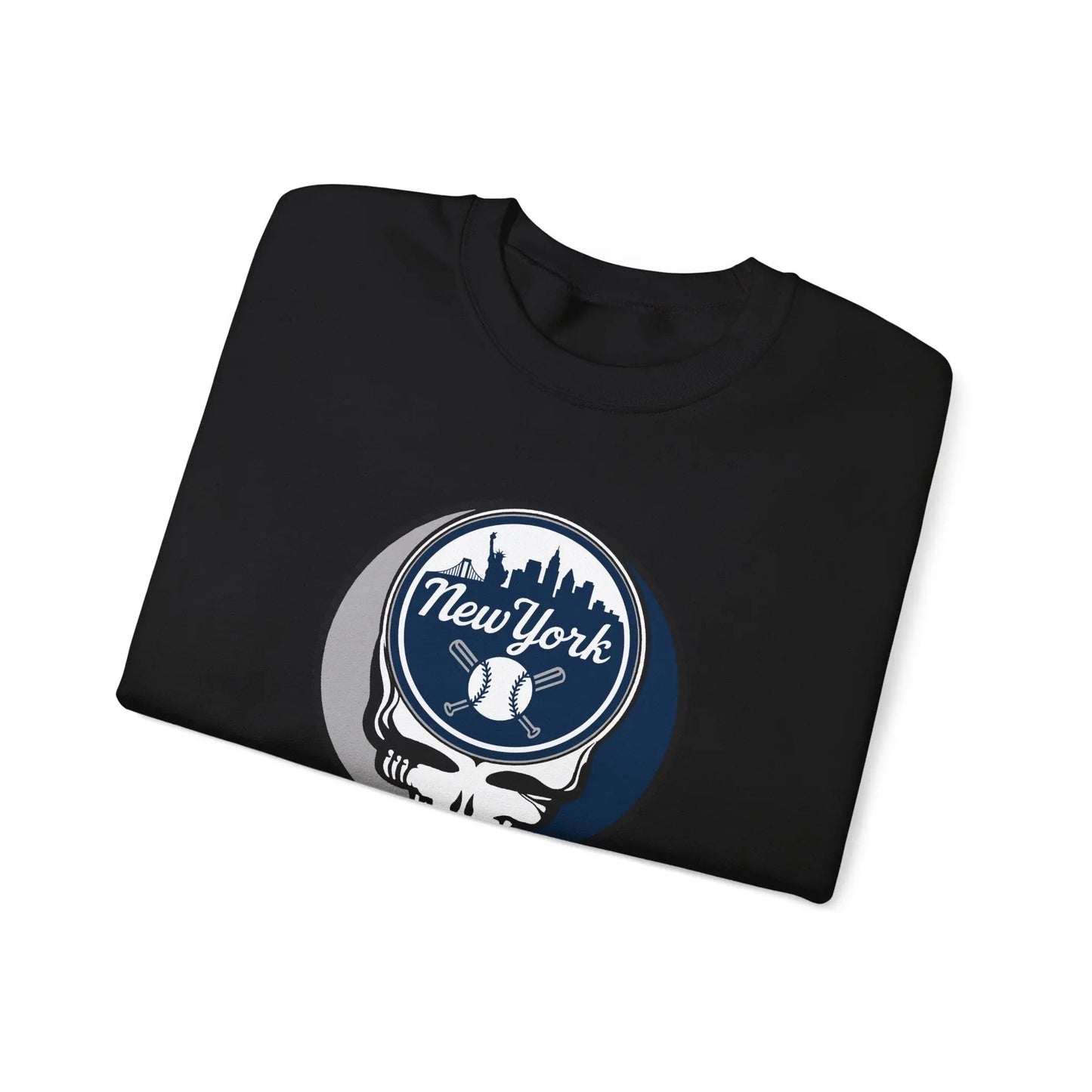 Grateful Dead Stealie New York Baseball Edition Crewneck Sweatshirt MLB