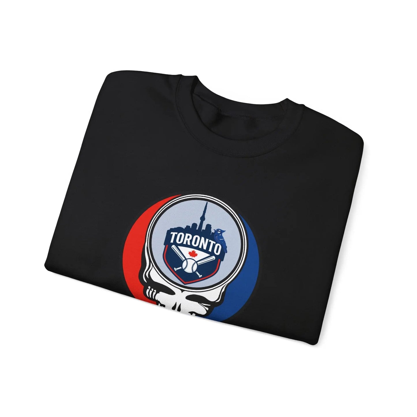 Grateful Dead Stealie Crewneck Sweatshirt Toronto Baseball Edition MLB