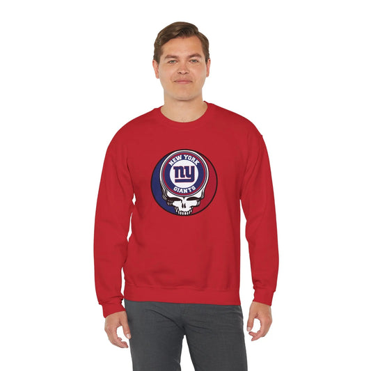 Grateful Dead Stealie New York Giants Crewneck Sweatshirt The Gridiron Collection