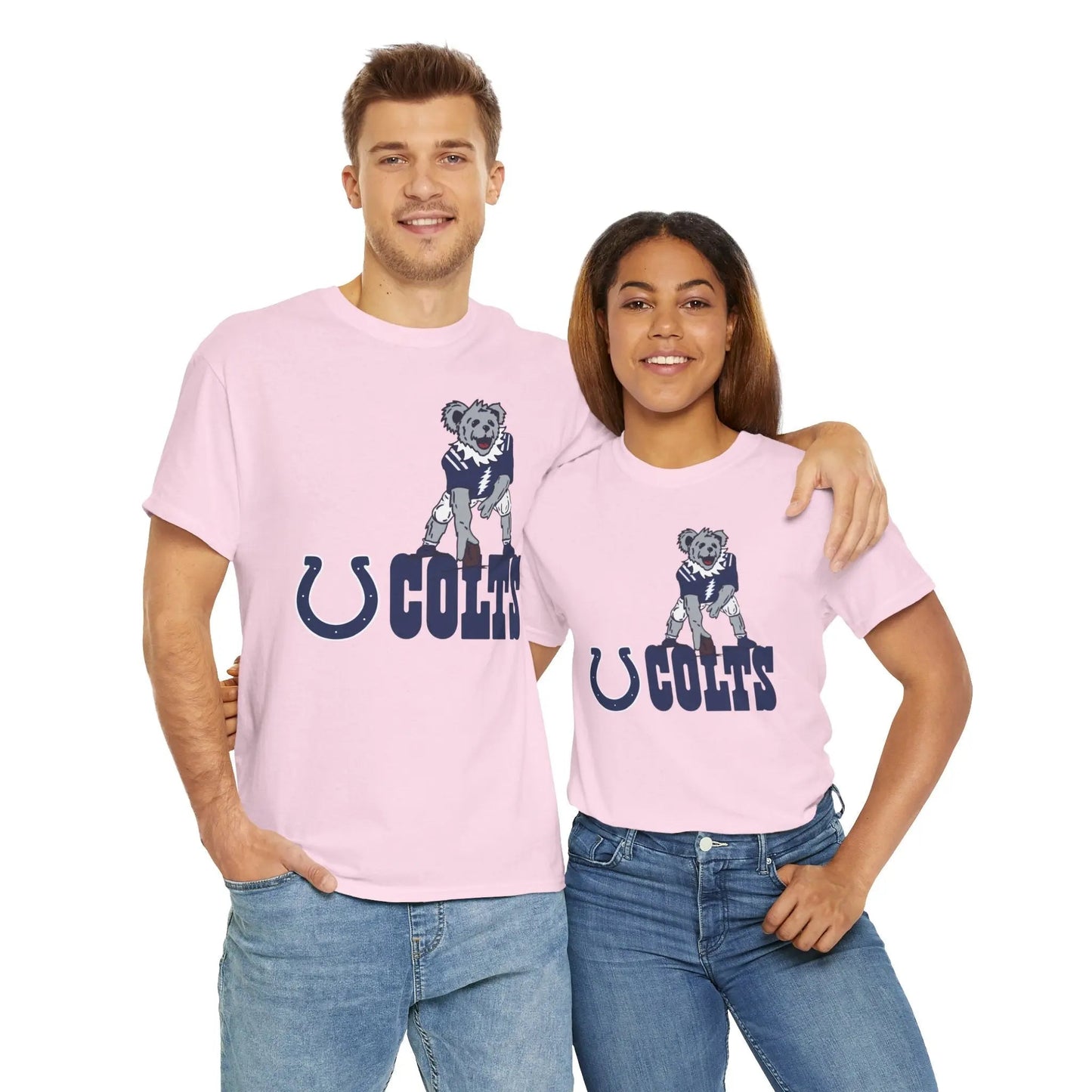 Indianapolis Colts Dancing Bear Grateful Dead T-Shirt The Gridiron Collection