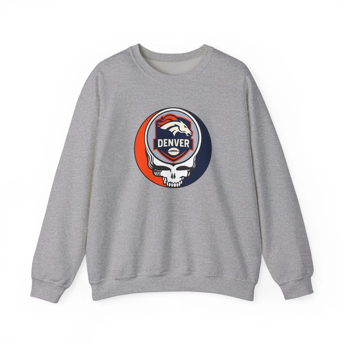 Denver Broncos Grateful Dead Stealie Unisex Crewneck Sweatshirt The Gridiron Collection NFL