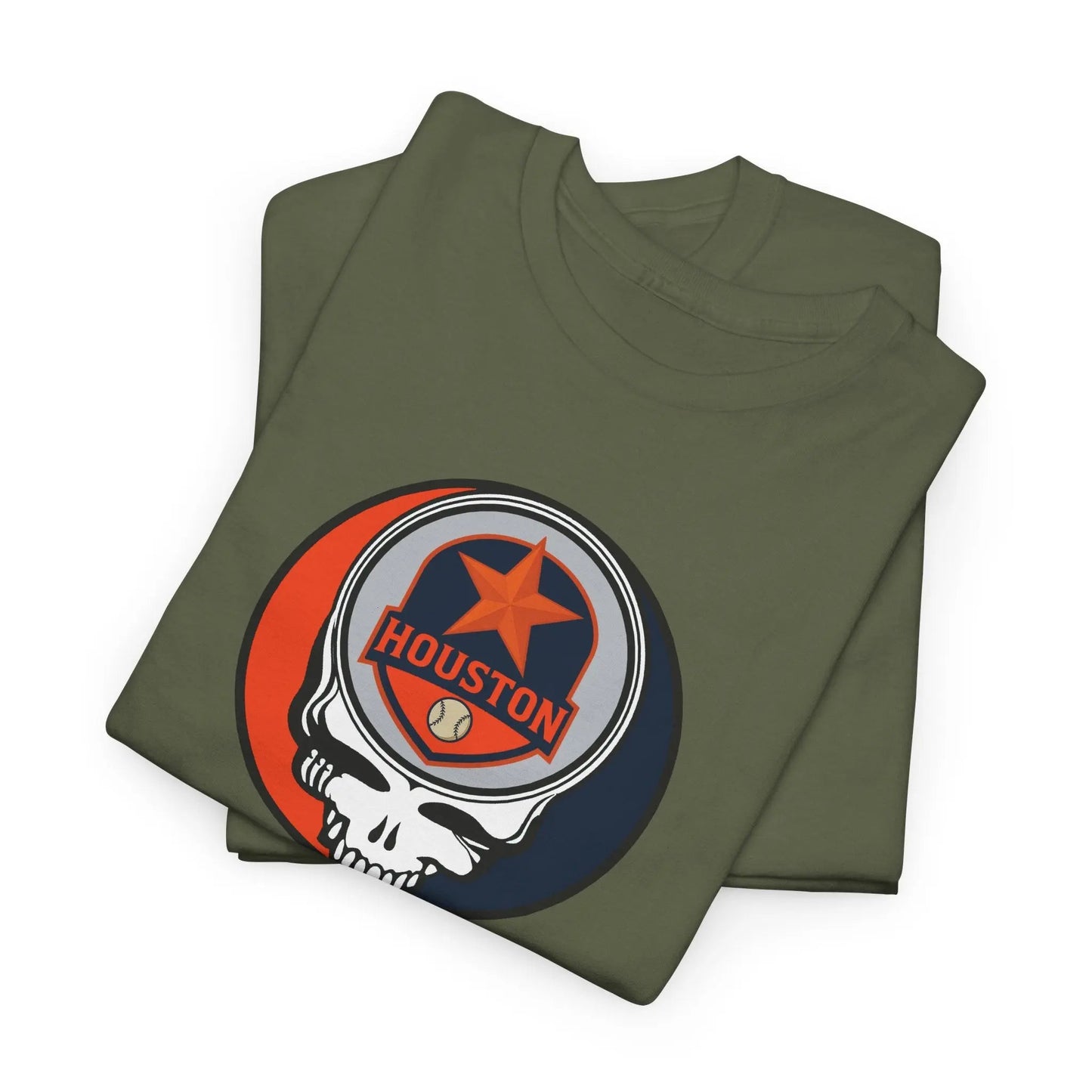 Houston Astros Grateful Dead Steal Your Face Baseball Edition T-Shirt