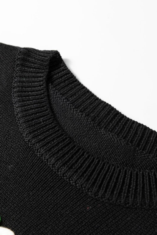 Merry Dot Dolman Sleeve Sweater Soft Knit Sweater