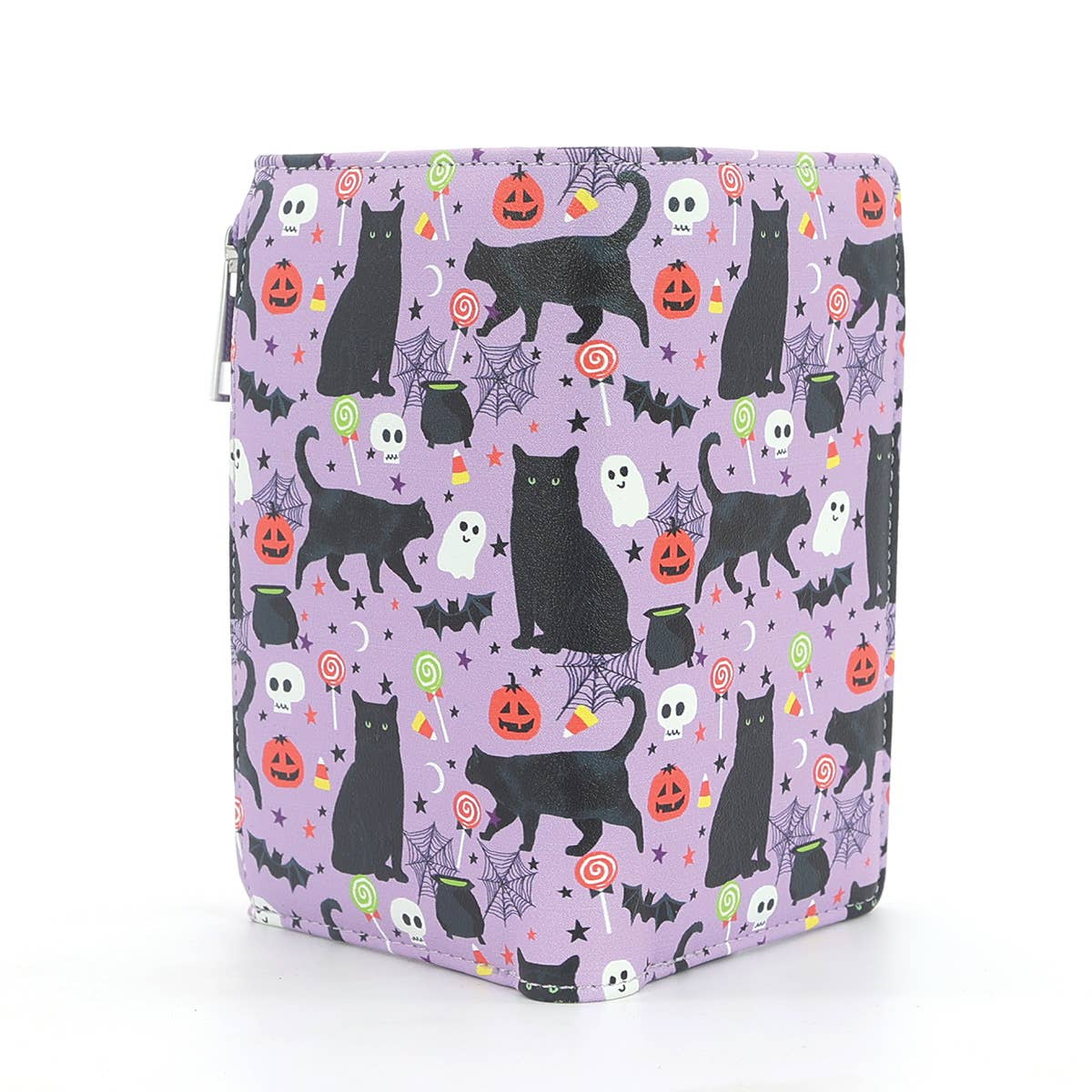 Halloween Black Cat Vinyl Wallet Collage