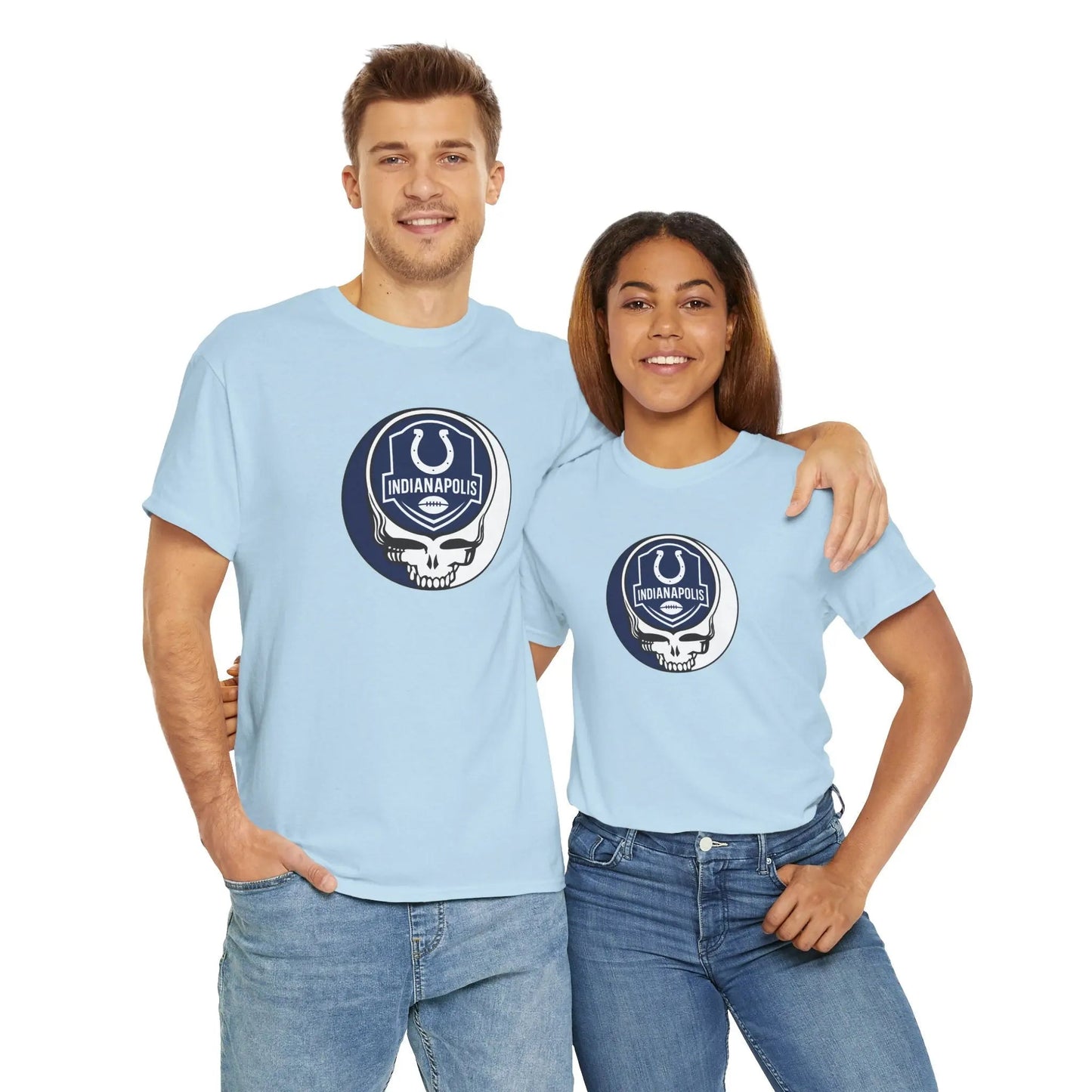 Indianapolis Colts Stealie Football T-Shirt Grateful Dead NFL