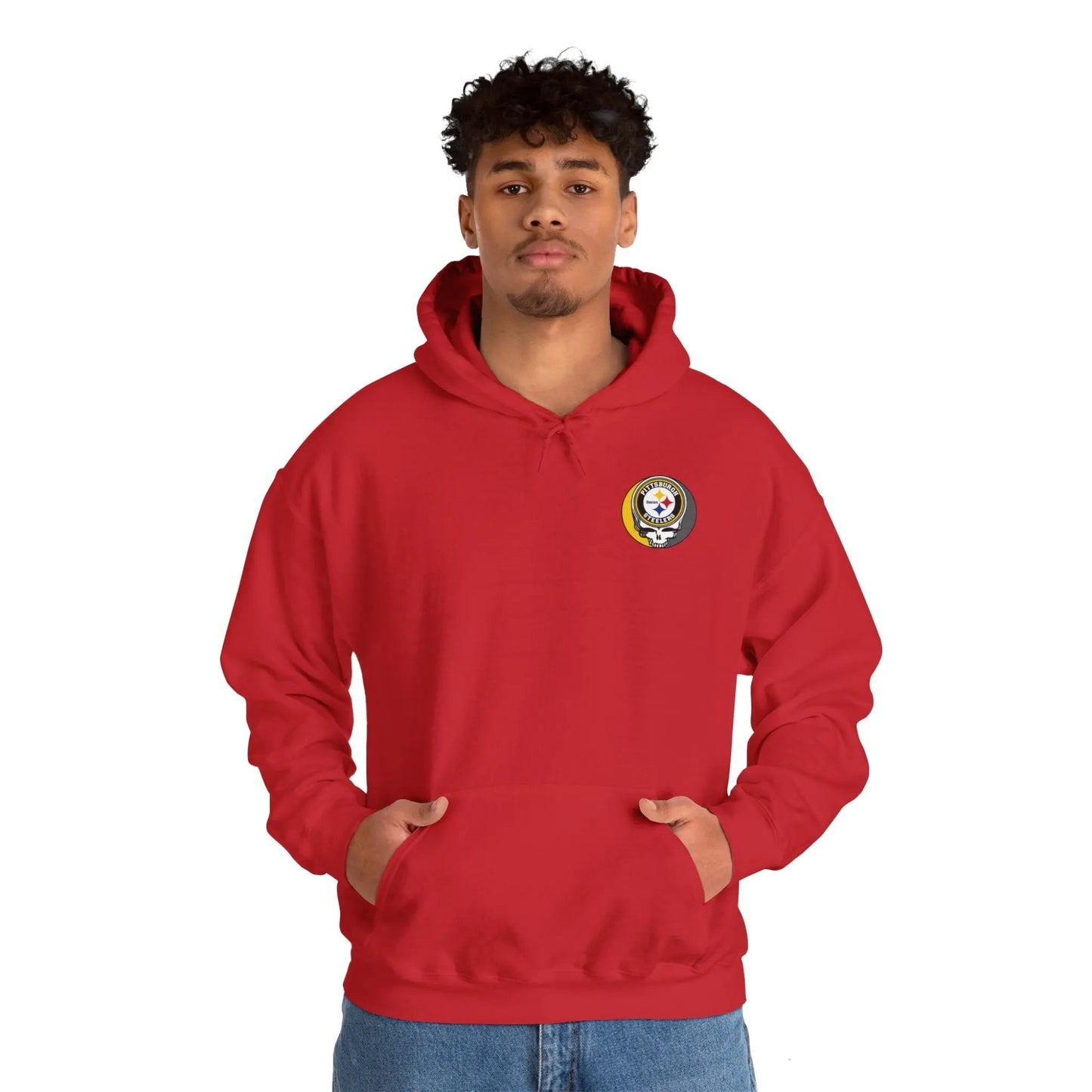 Pittsburgh Steelers Dancing Bear Two-Sided Unisex Hoodie The Gridiron Collection