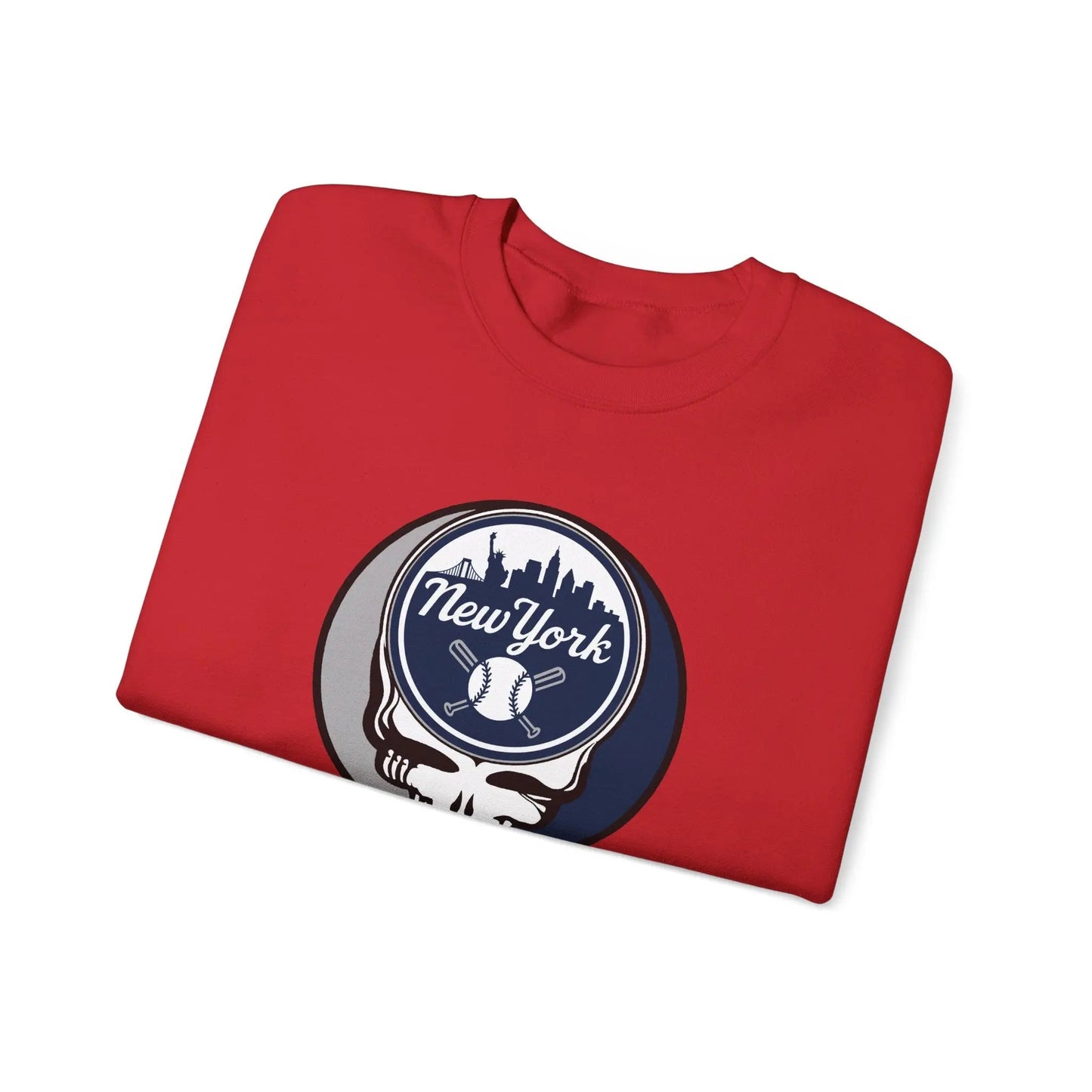 Grateful Dead Stealie New York Baseball Edition Crewneck Sweatshirt MLB