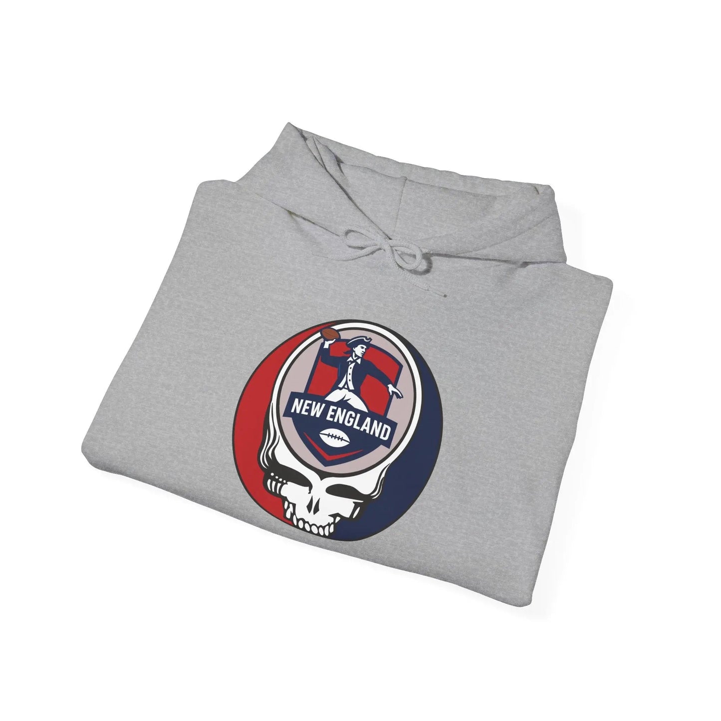 New England Patriots Grateful Dead Hooded Sweatshirt NFL The Gridiron Collection