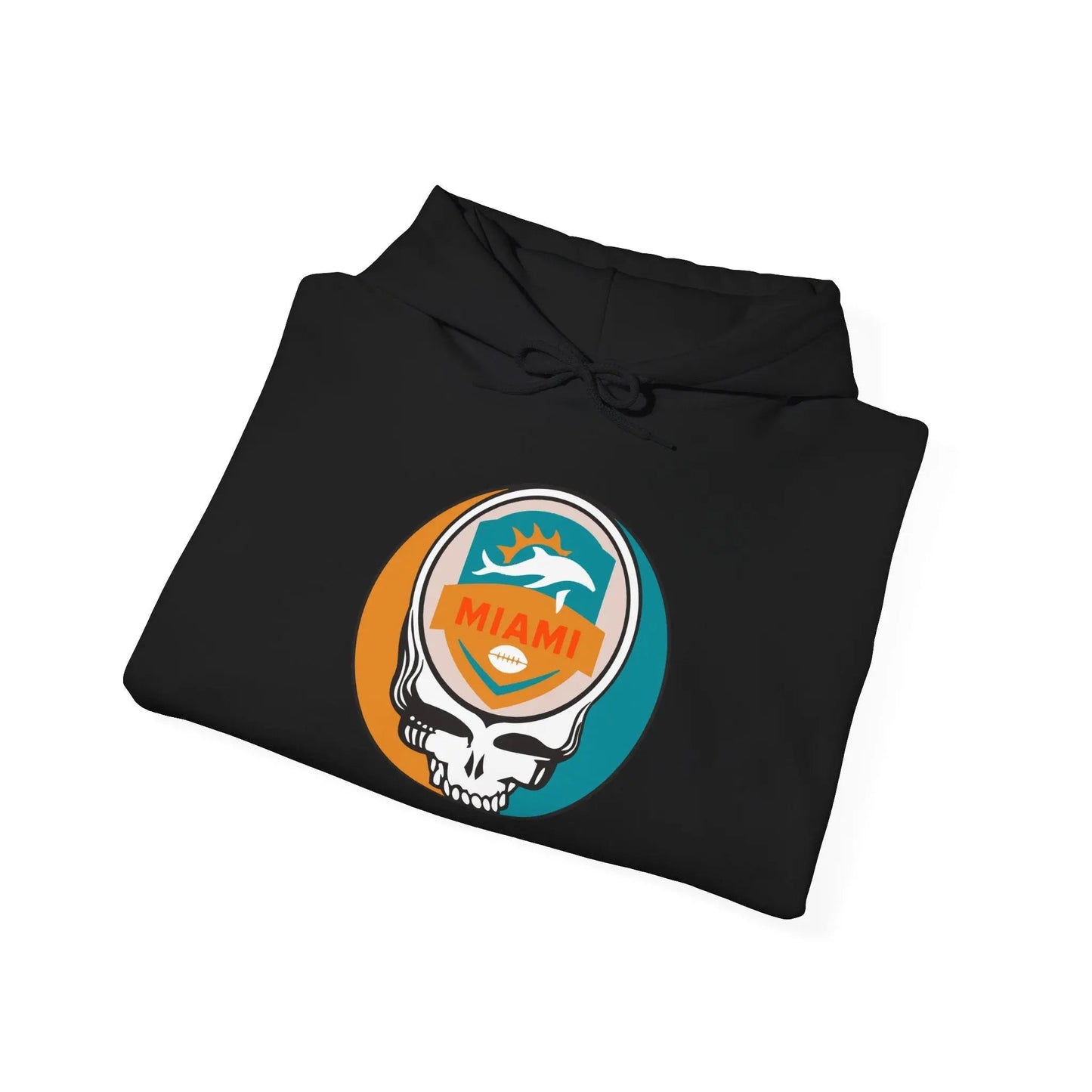 Miami Dolphins Stealie Grateful Dead Hooded Sweatshirt NFL The Gridiron Collection