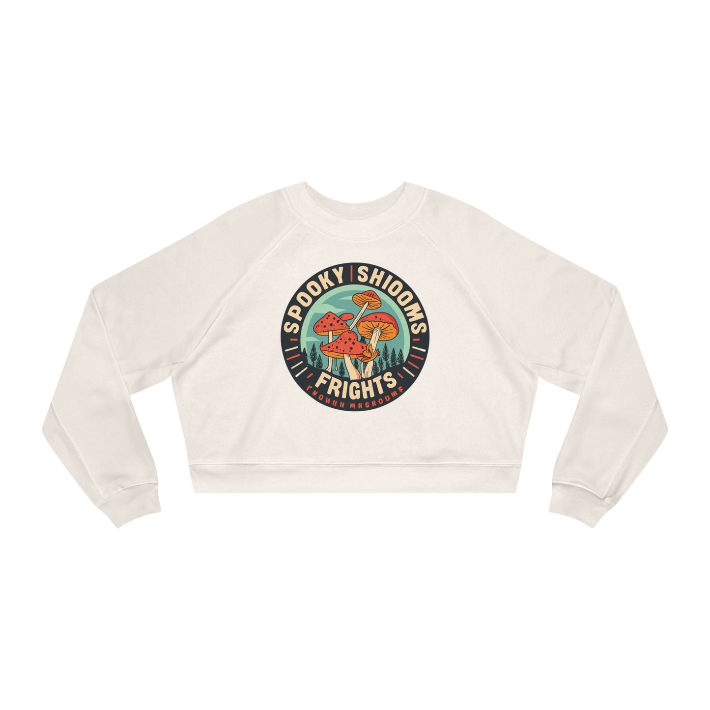 Spooky Shrooms: Fungi Frights Sweatshirt, Unique Mushroom Costume & Spooky Season Halloween Sweatshirt