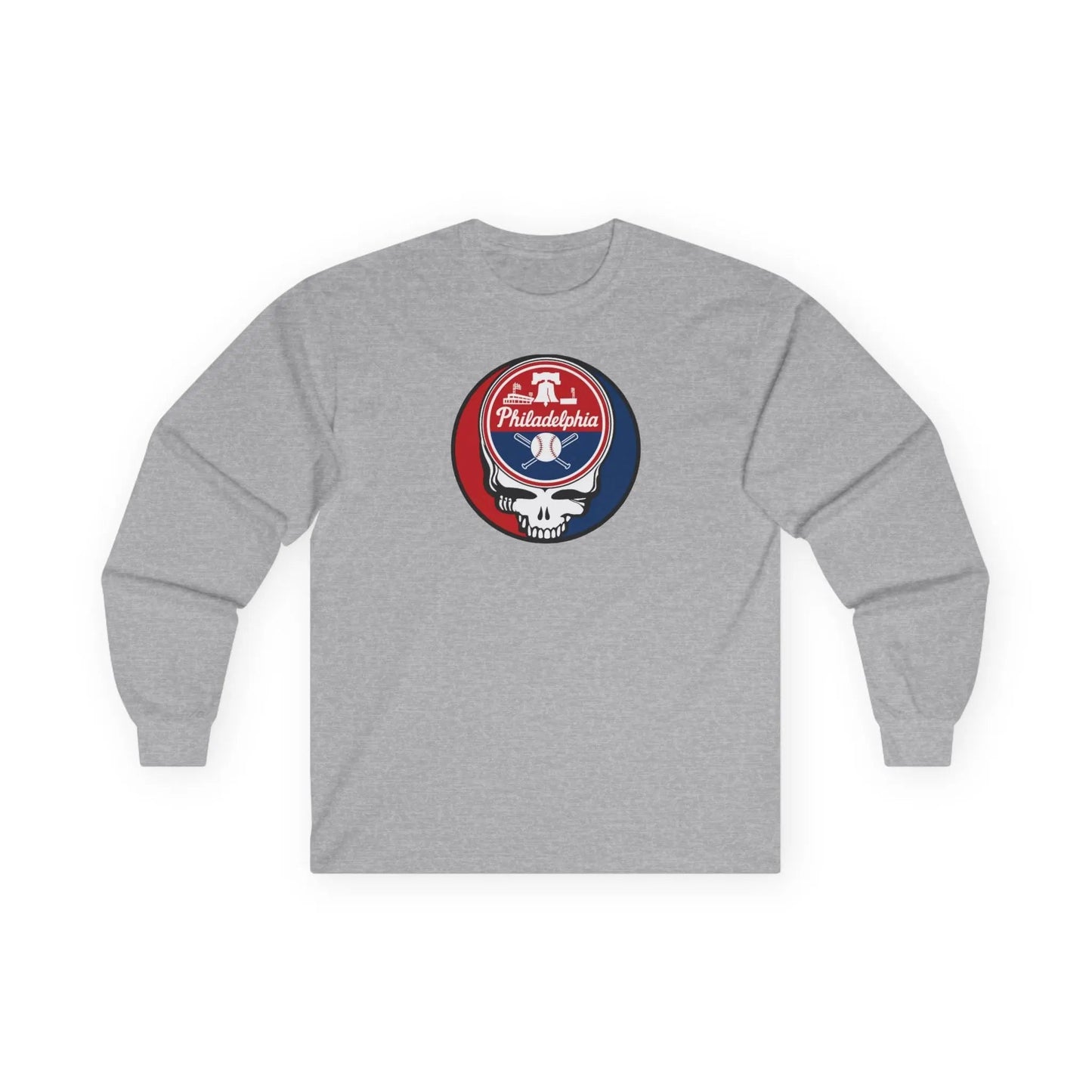 Philadelphia Baseball Edition Stealie Long Sleeve Tee Ultra-Cotton Grateful Dead