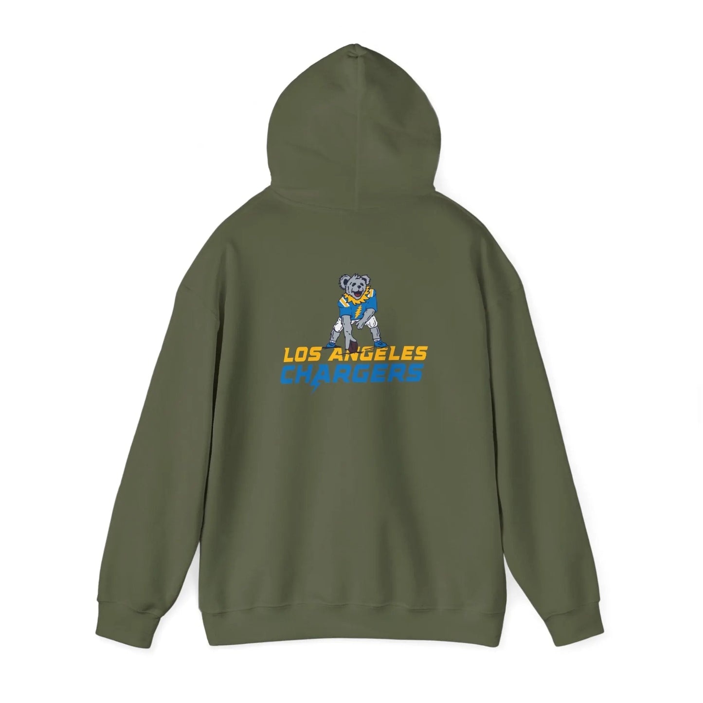 Los Angeles Chargers Dancing Bear Unisex Hoodie Two-Sided The Gridiron Collection