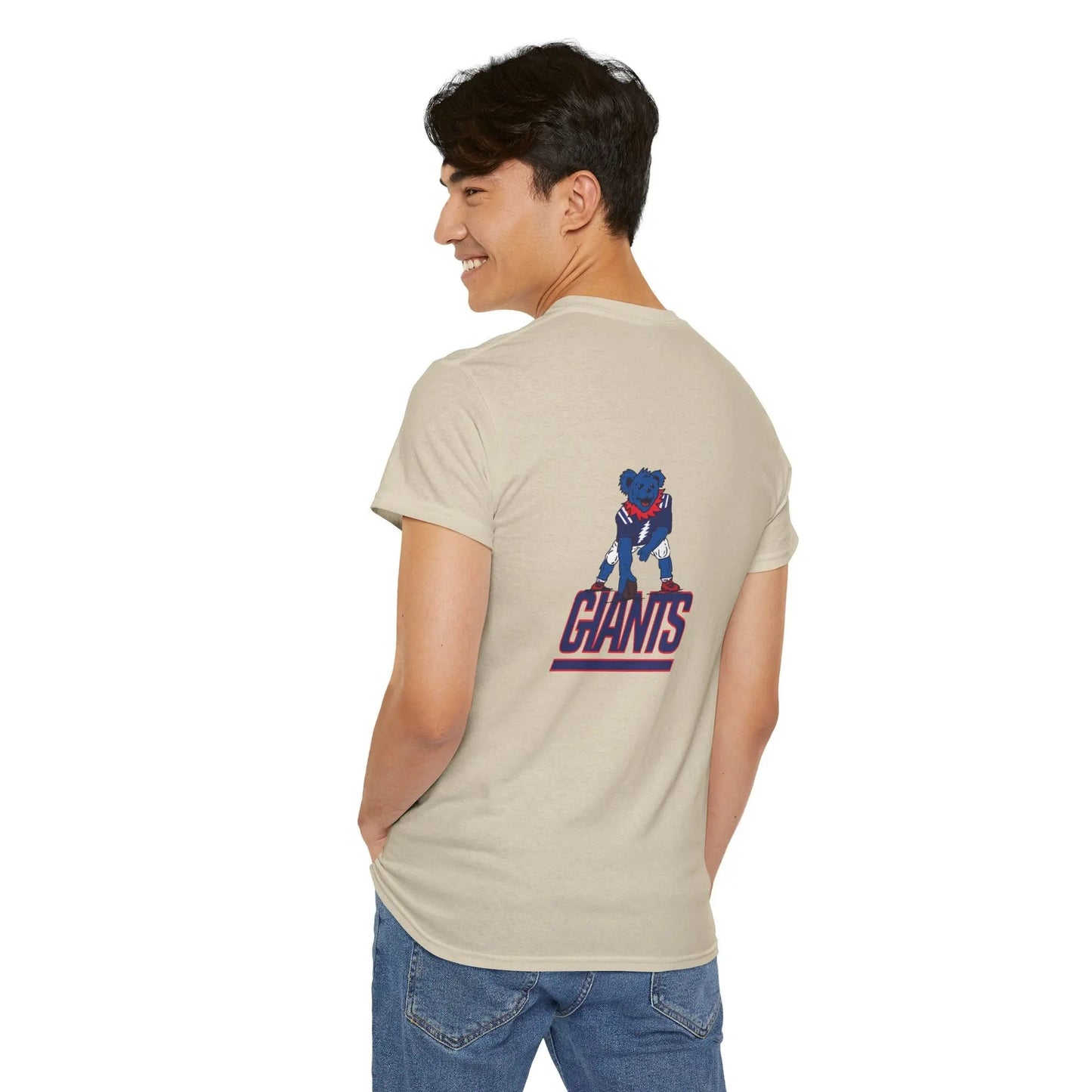 New York Giants Grateful Dead Dancing Bear Two-Sided T-Shirt The Gridiron Collection
