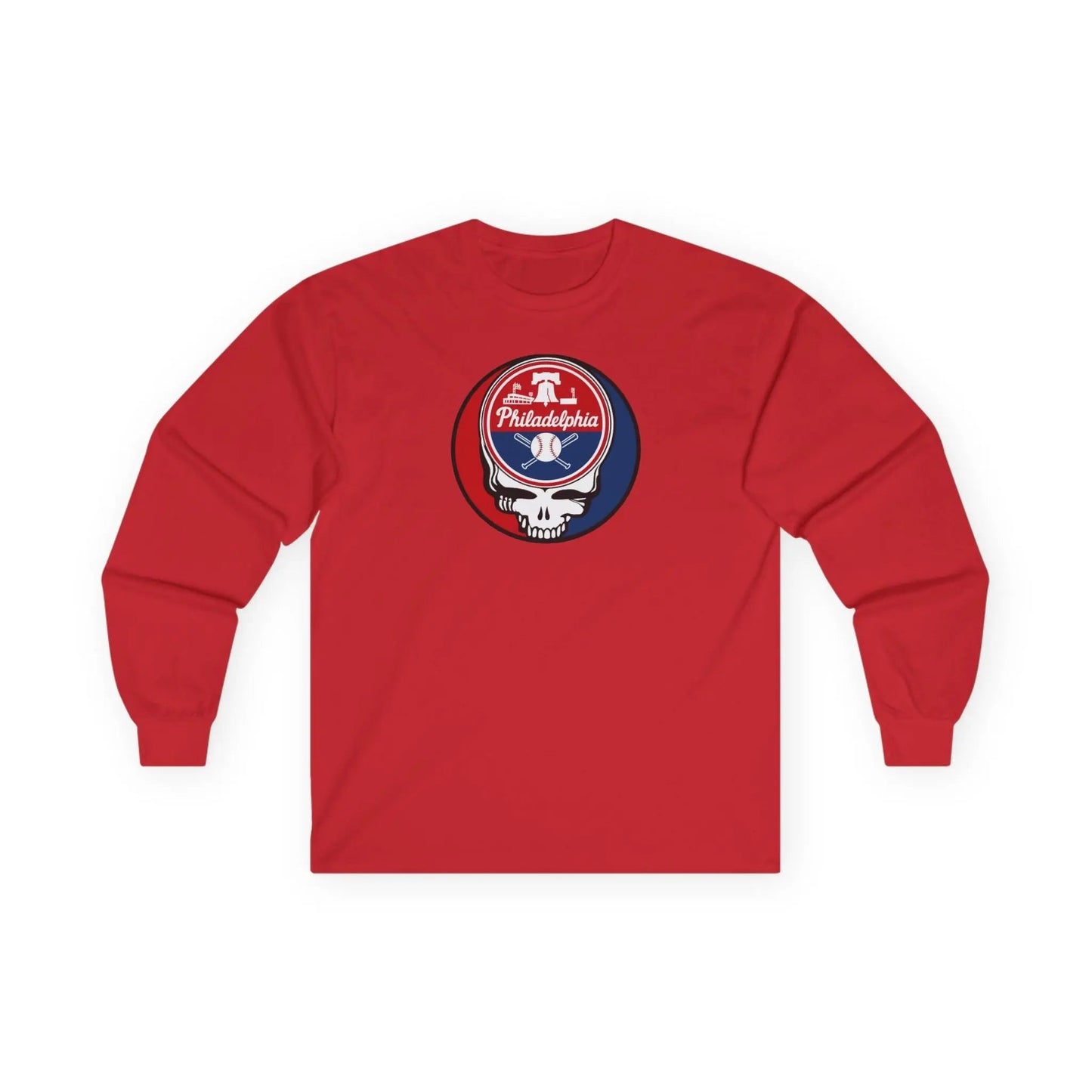 Philadelphia Baseball Edition Stealie Long Sleeve Tee Ultra-Cotton Grateful Dead