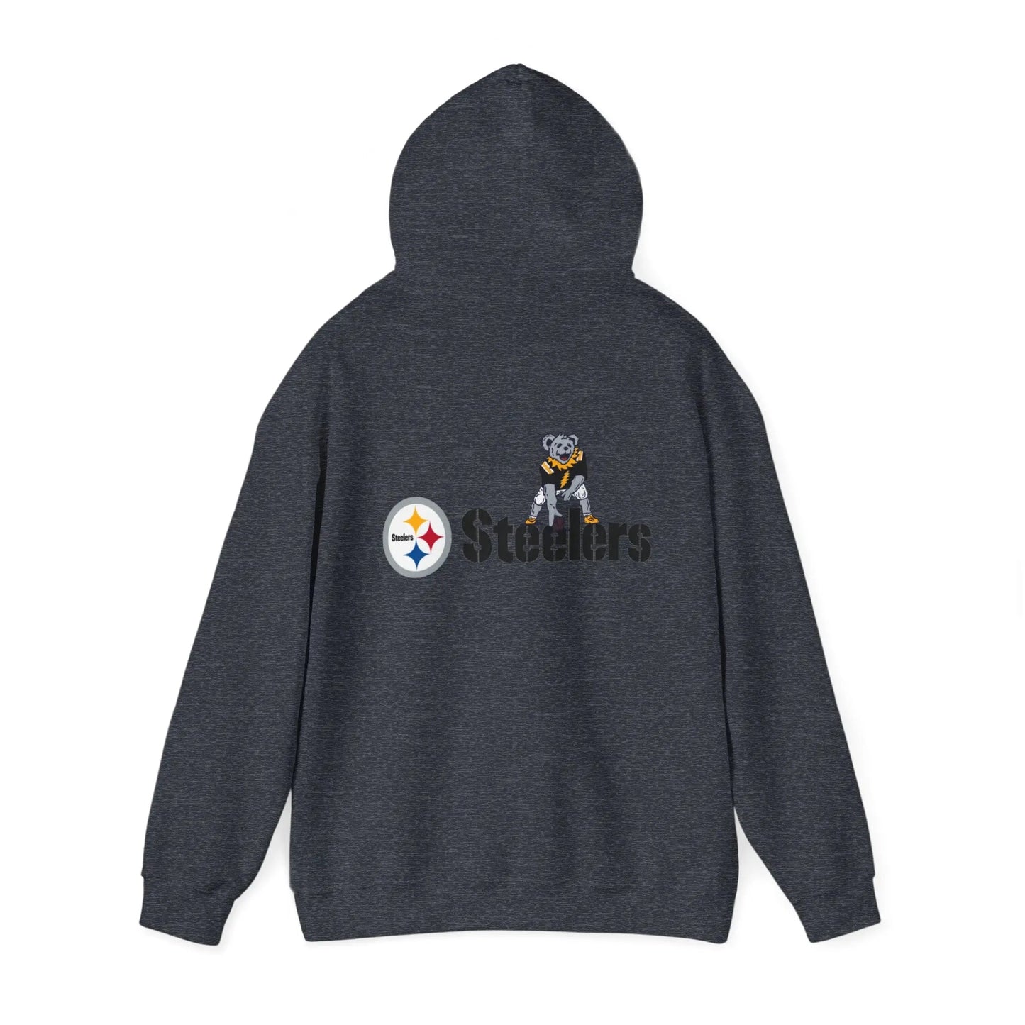 Pittsburgh Steelers Dancing Bear Two-Sided Unisex Hoodie The Gridiron Collection
