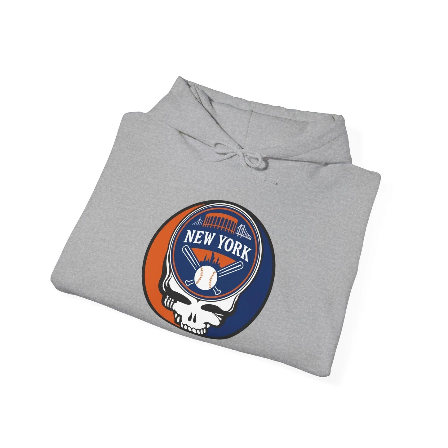 New York Baseball Edition Stealie Grateful Dead Unisex Heavy Blend Hoodie MLB