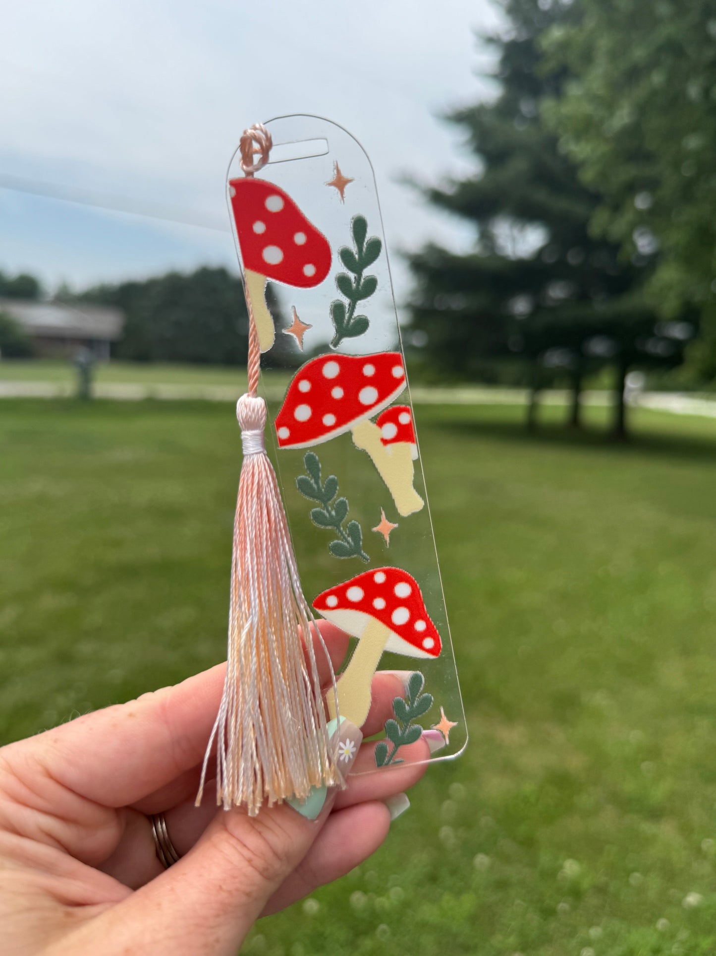 Acrylic Vibrant Bookmark Durable Bookmark Sawdust and Cedar
