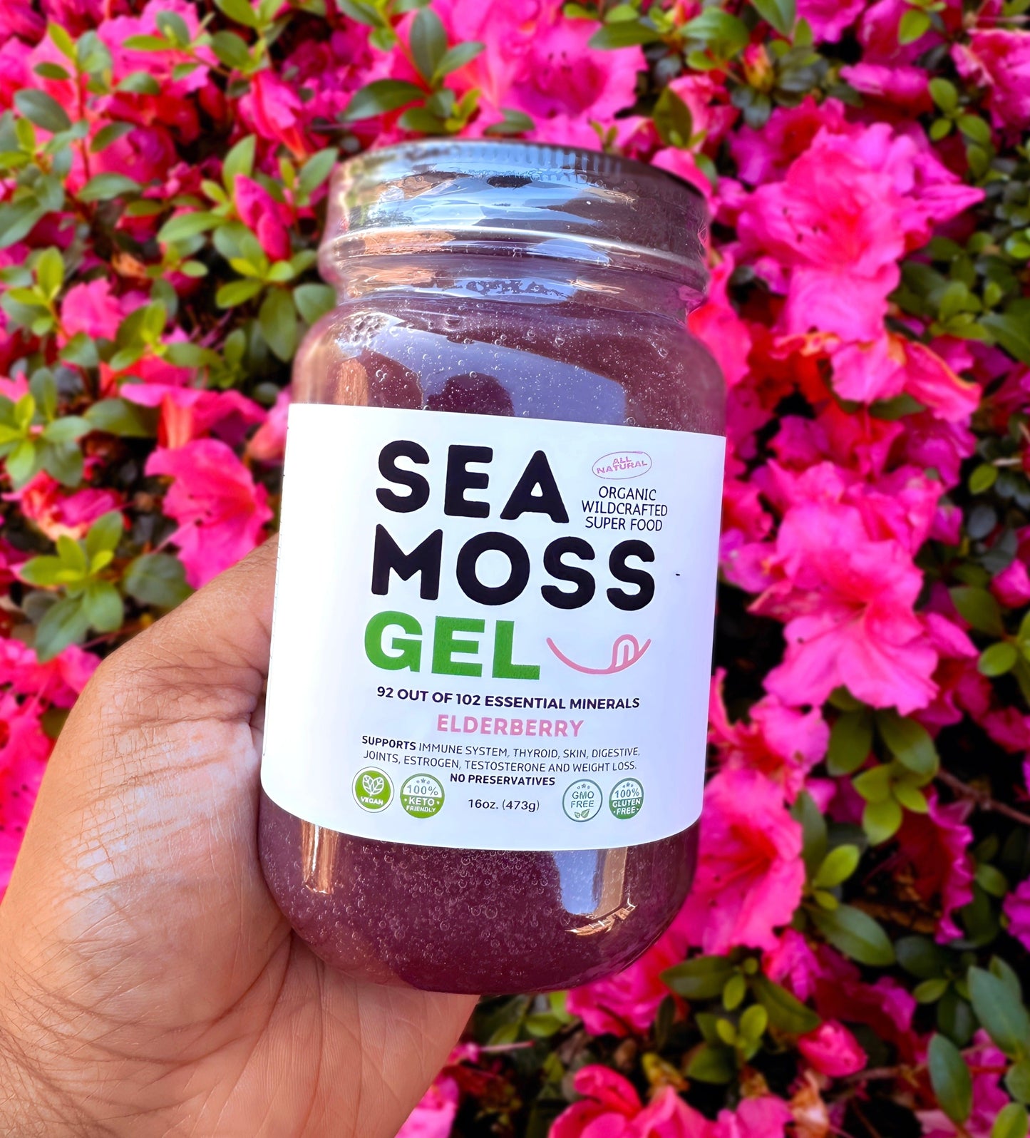 Flavored 100% Raw Organic Sea Moss Gel Wild Harvested - Dr. Sebi Inspired