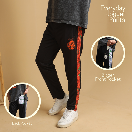 Flame Flame Polyester French Terry Sweatshirt with Zipped Side Pockets